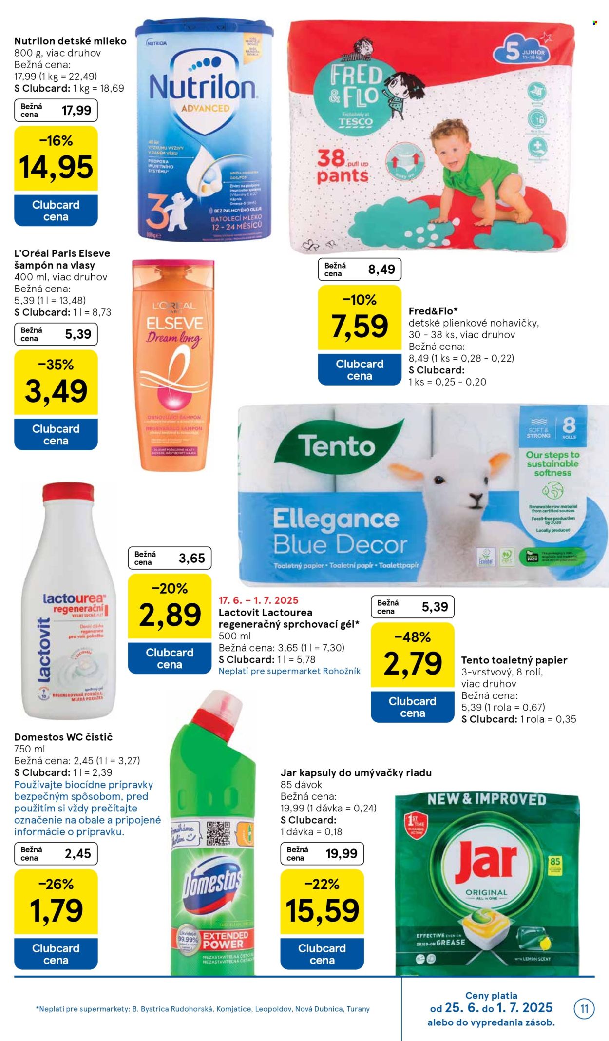 Leták TESCO supermarket - 25.6.2025 - 1.7.2025. Strana 11