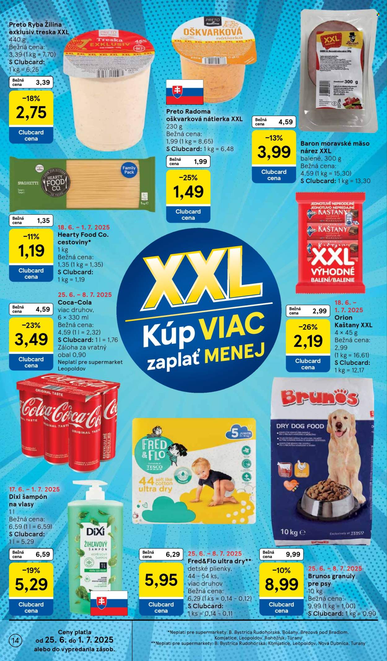 Leták TESCO supermarket - 25.6.2025 - 1.7.2025. Strana 14
