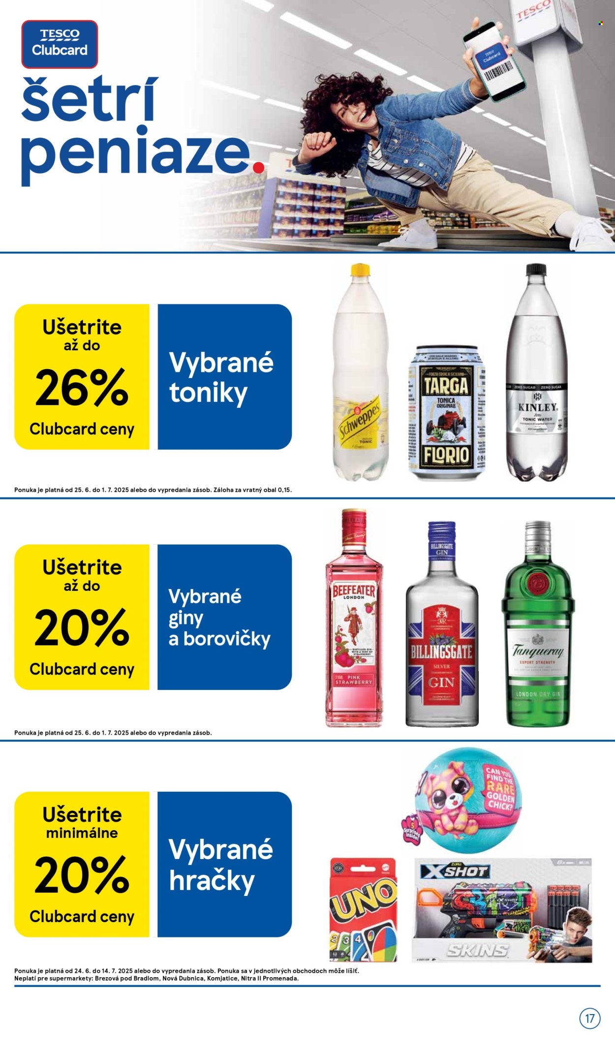 Leták TESCO supermarket - 25.6.2025 - 1.7.2025. Strana 17