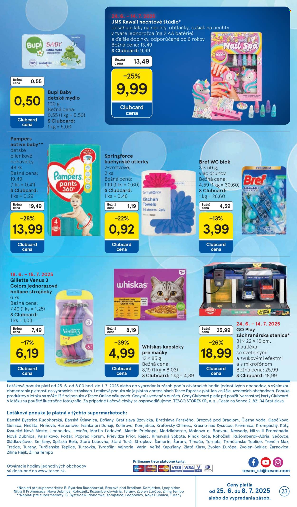 Leták TESCO supermarket - 25.6.2025 - 1.7.2025. Strana 23