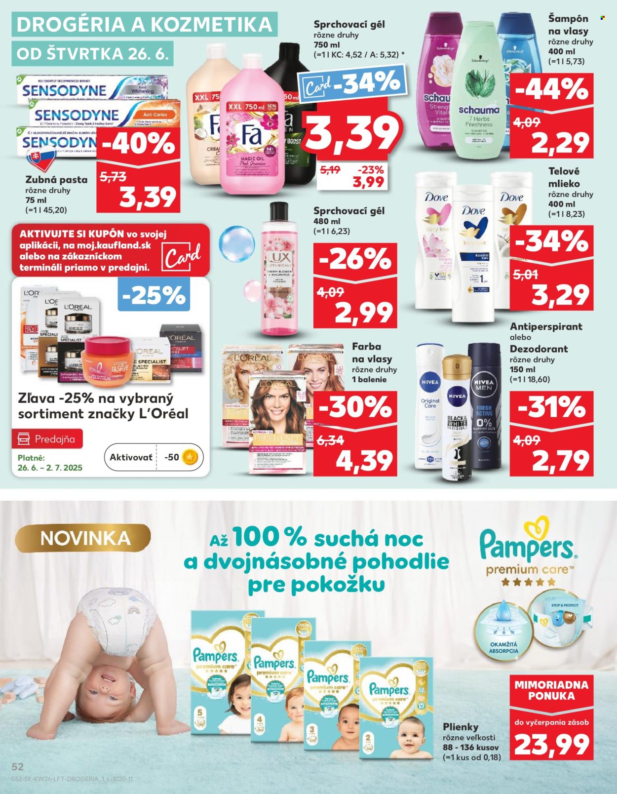 Leták Kaufland - 26.6.2025 - 2.7.2025. Strana 52