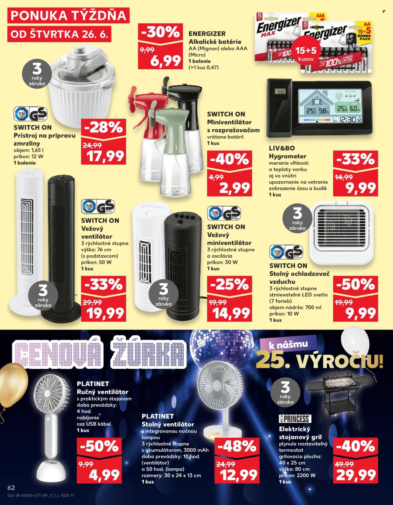 Leták Kaufland - 26.6.2025 - 2.7.2025. Strana 62