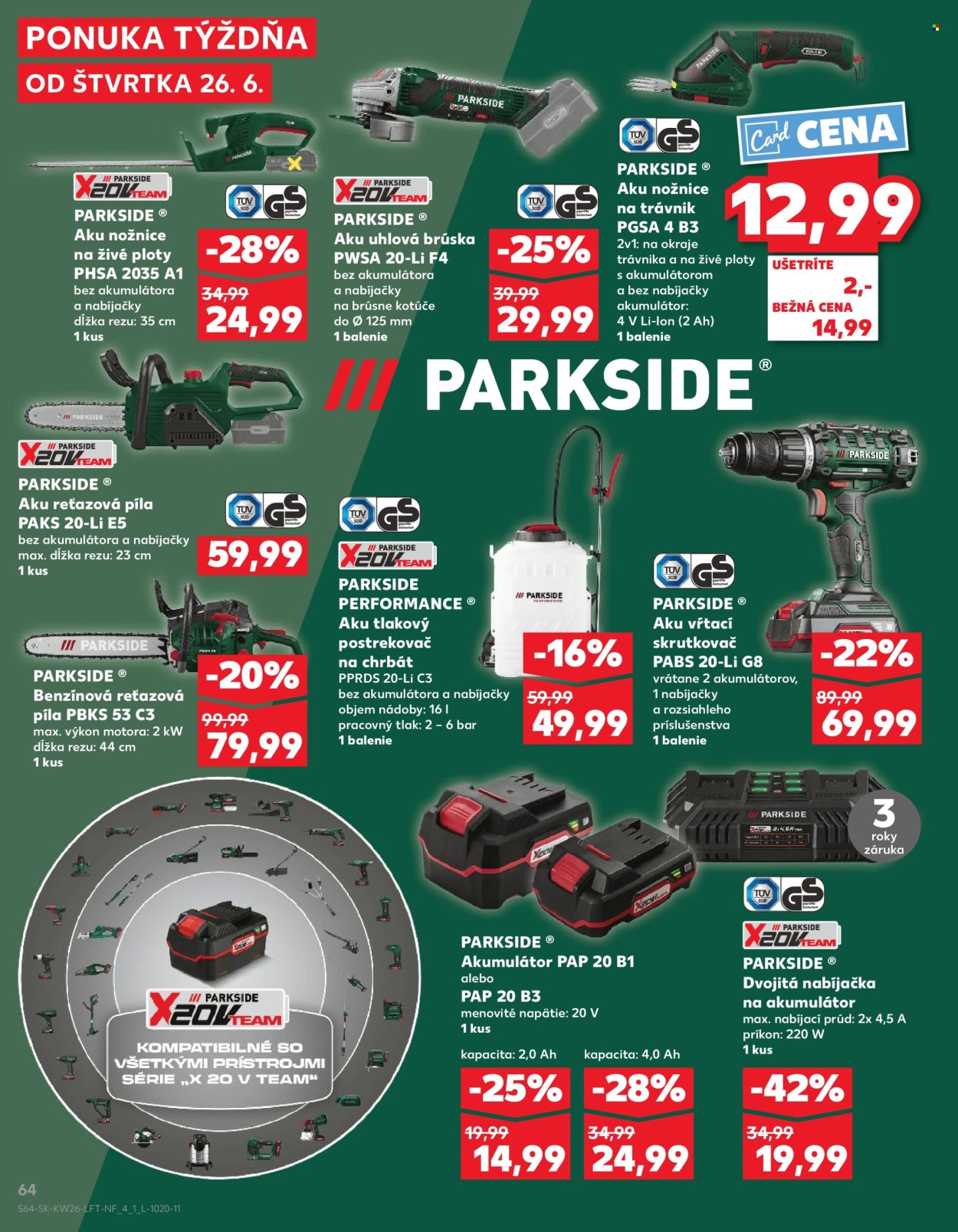 Leták Kaufland - 26.6.2025 - 2.7.2025. Strana 64