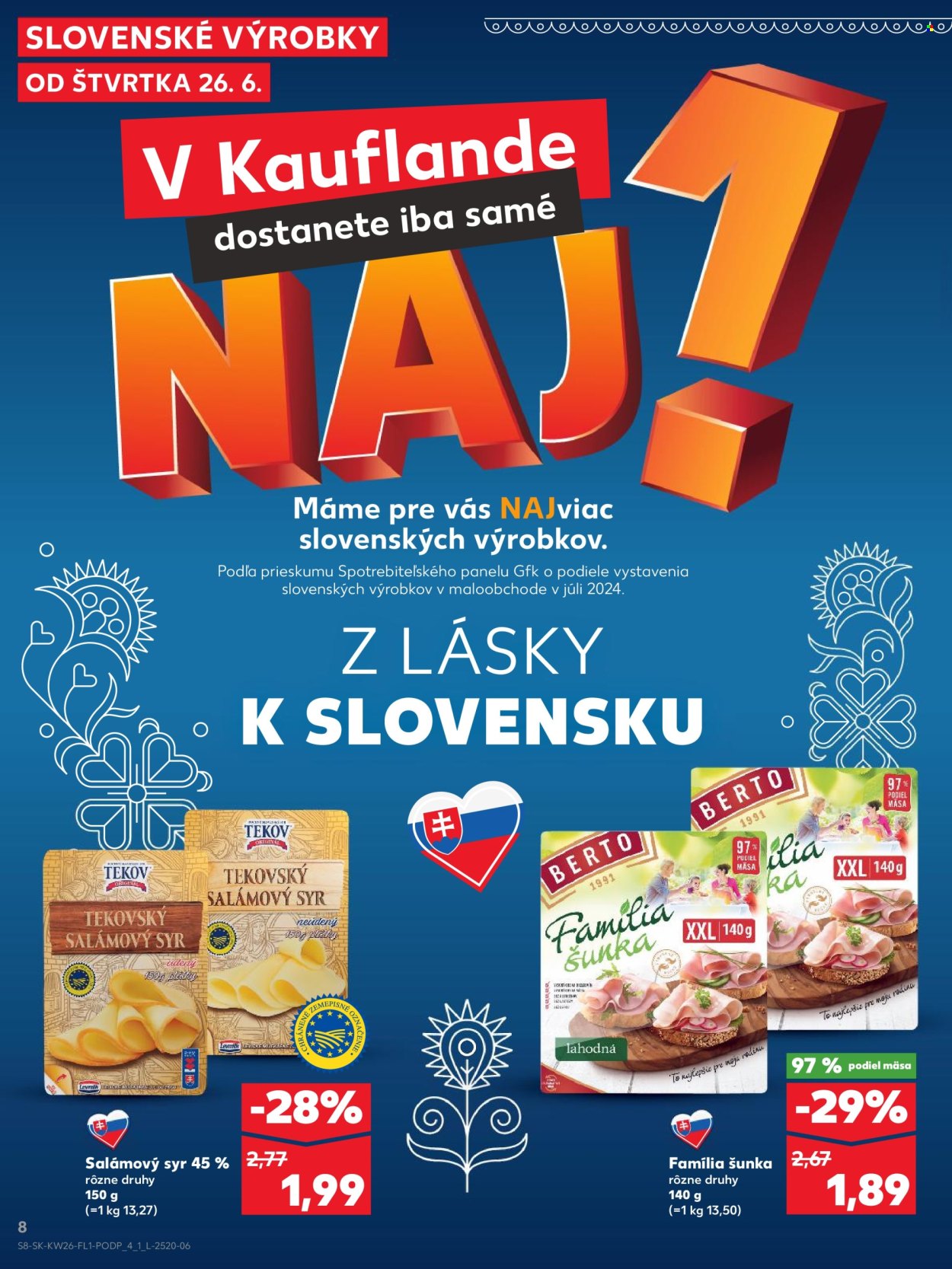 Leták Kaufland - 26.6.2025 - 2.7.2025. Strana 8