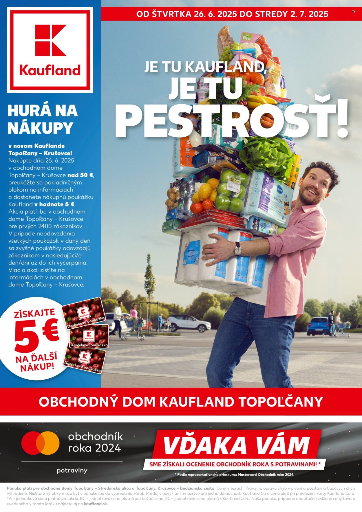 Leták Kaufland - 26.6.2025 - 2.7.2025. Strana 1