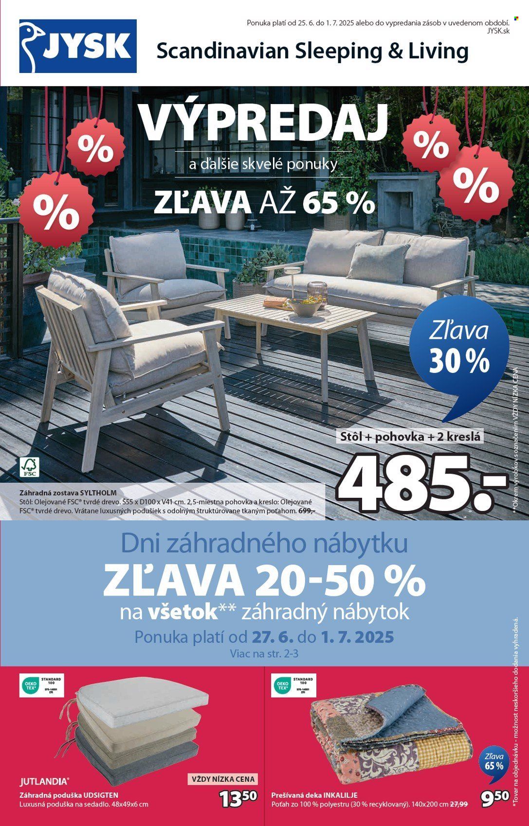 Leták JYSK - 25.6.2025 - 1.7.2025. Strana 2
