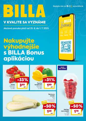 Leták Billa - 25.6.2025 - 1.7.2025.