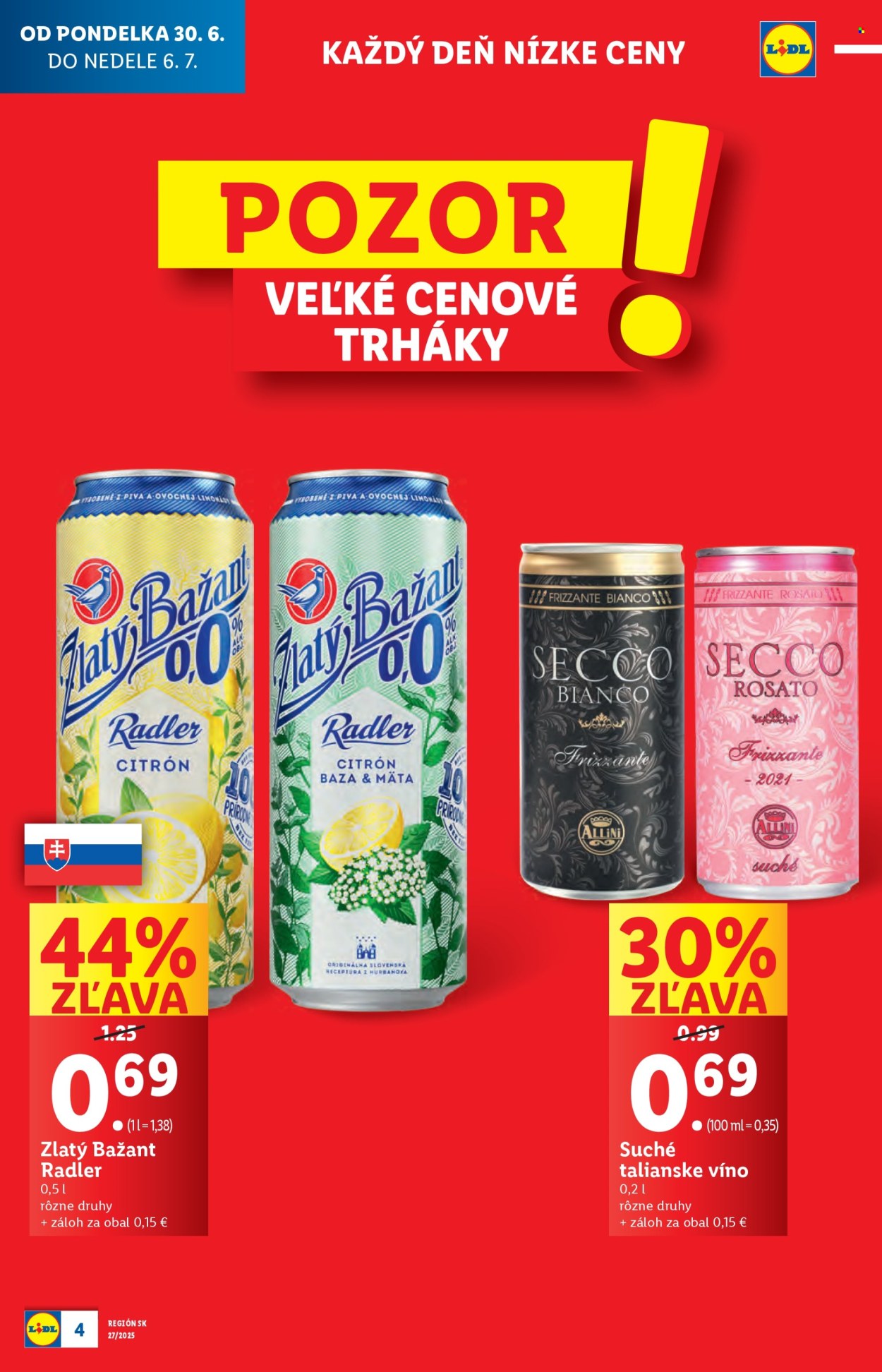 Leták Lidl - 30.6.2025 - 6.7.2025. Strana 4