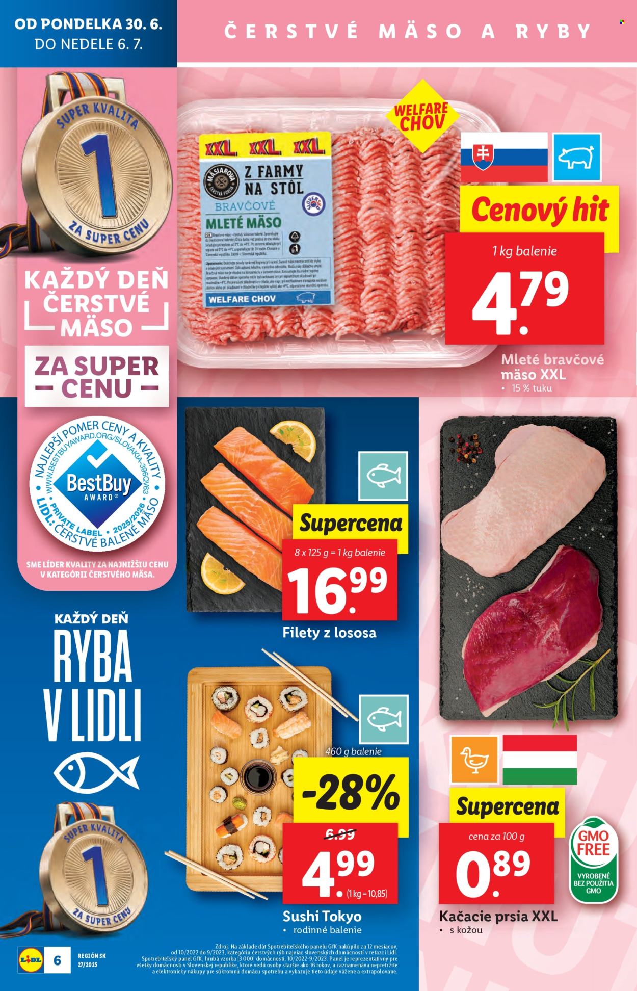 Leták Lidl - 30.6.2025 - 6.7.2025. Strana 6
