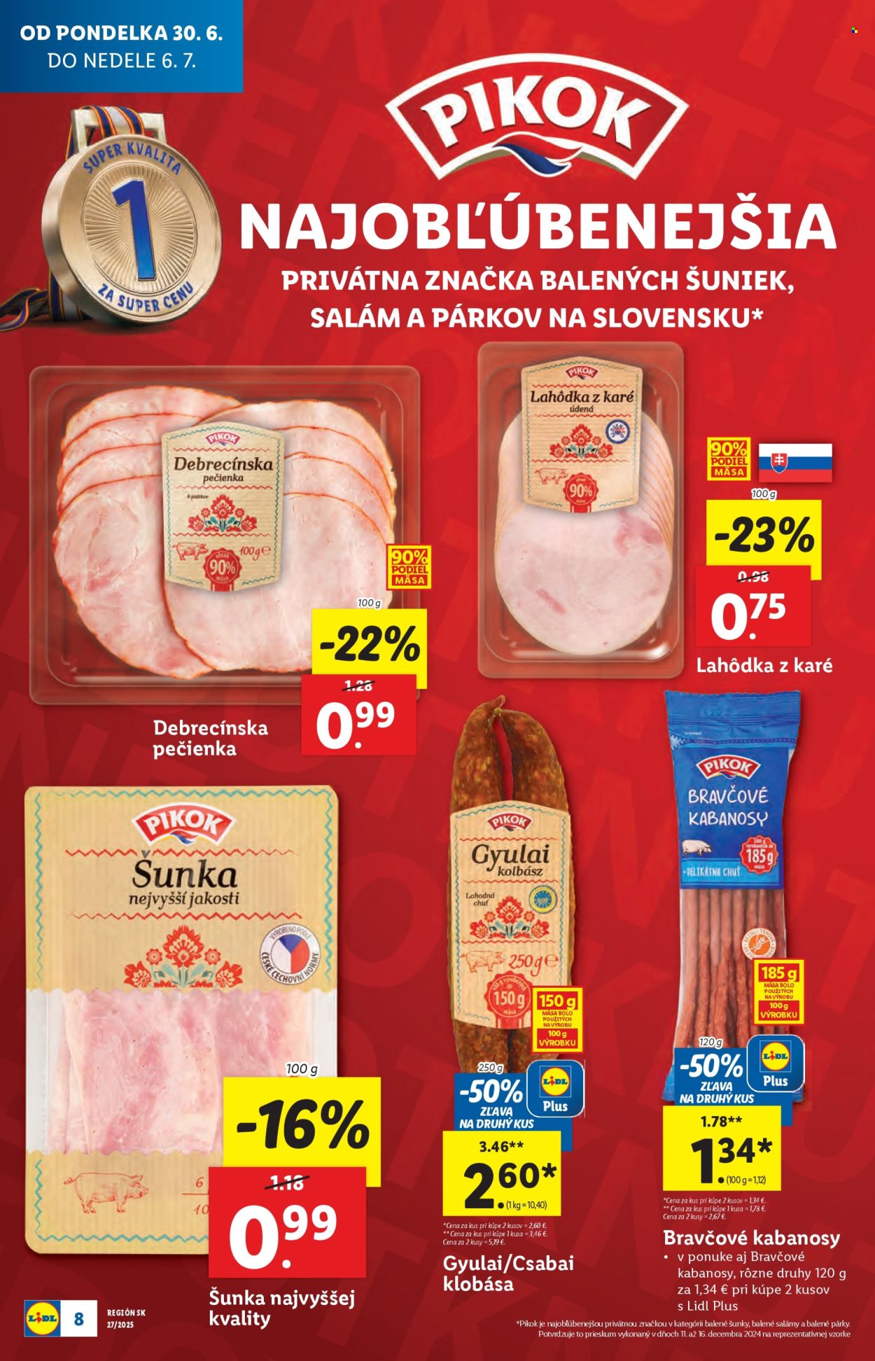 Leták Lidl - 30.6.2025 - 6.7.2025. Strana 8