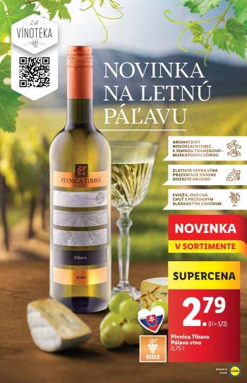 thumbnail - Pivnica Tibava Pálava víno 0,75 l