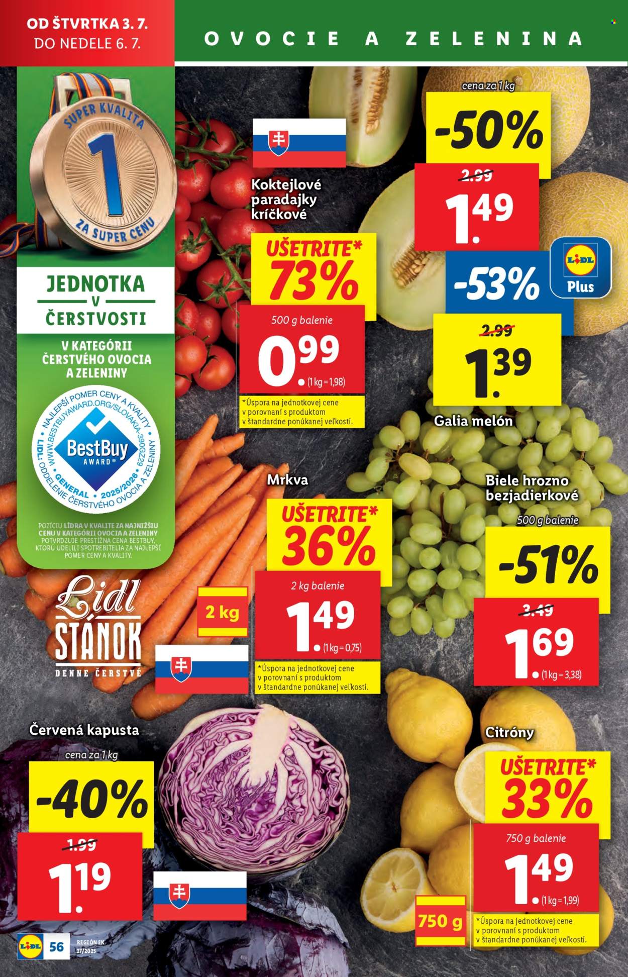 Leták Lidl - 30.6.2025 - 6.7.2025. Strana 72