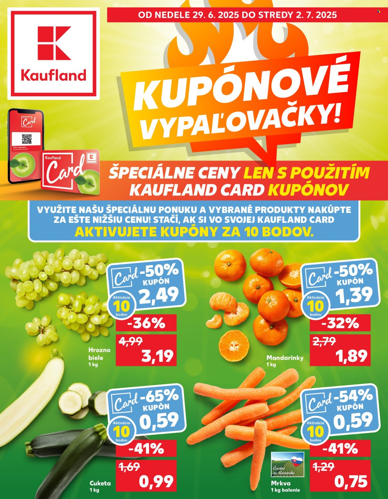 Leták Kaufland - 29.6.2025 - 2.7.2025. Strana 1
