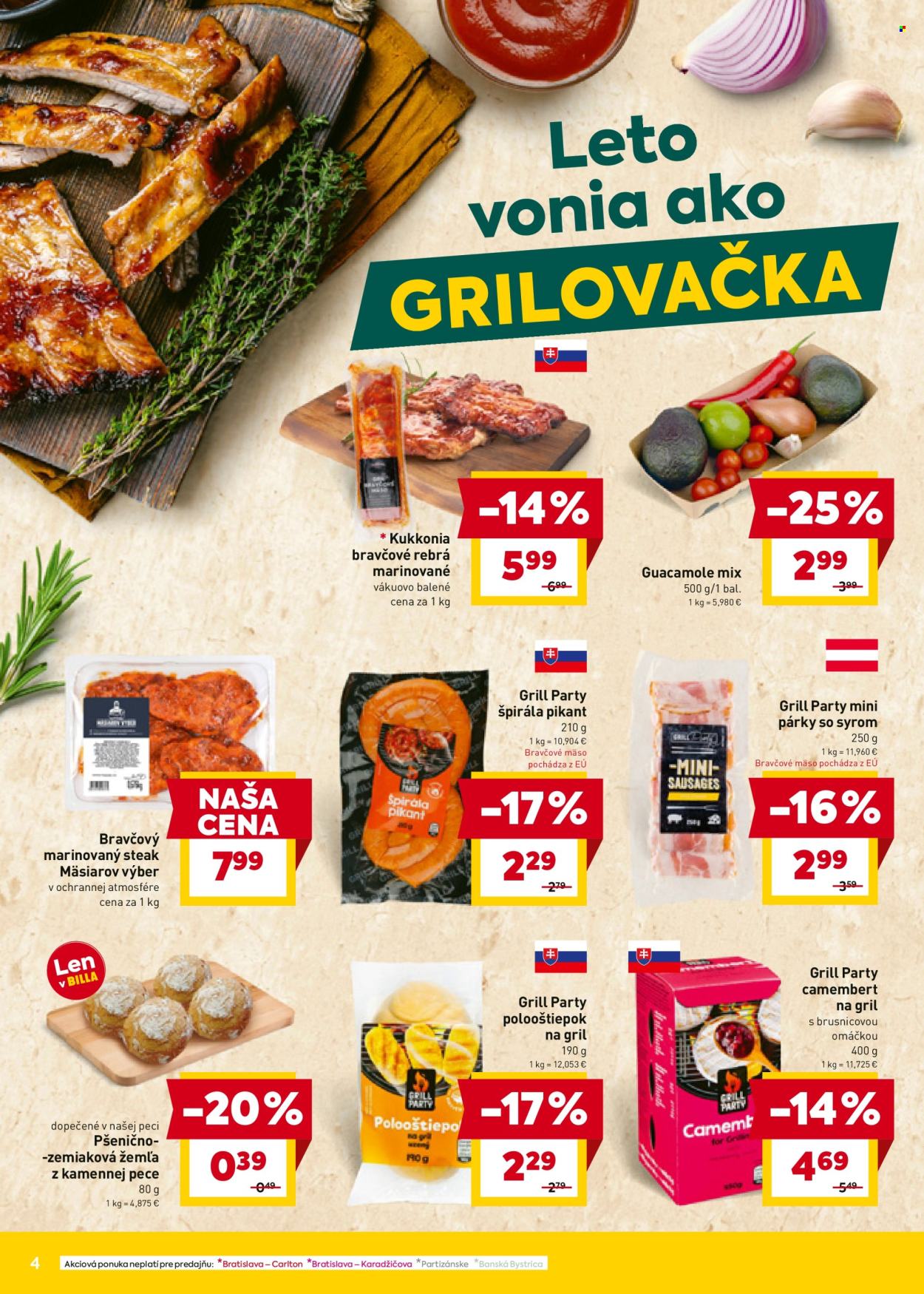 Leták Billa - 2.7.2025 - 8.7.2025. Strana 4