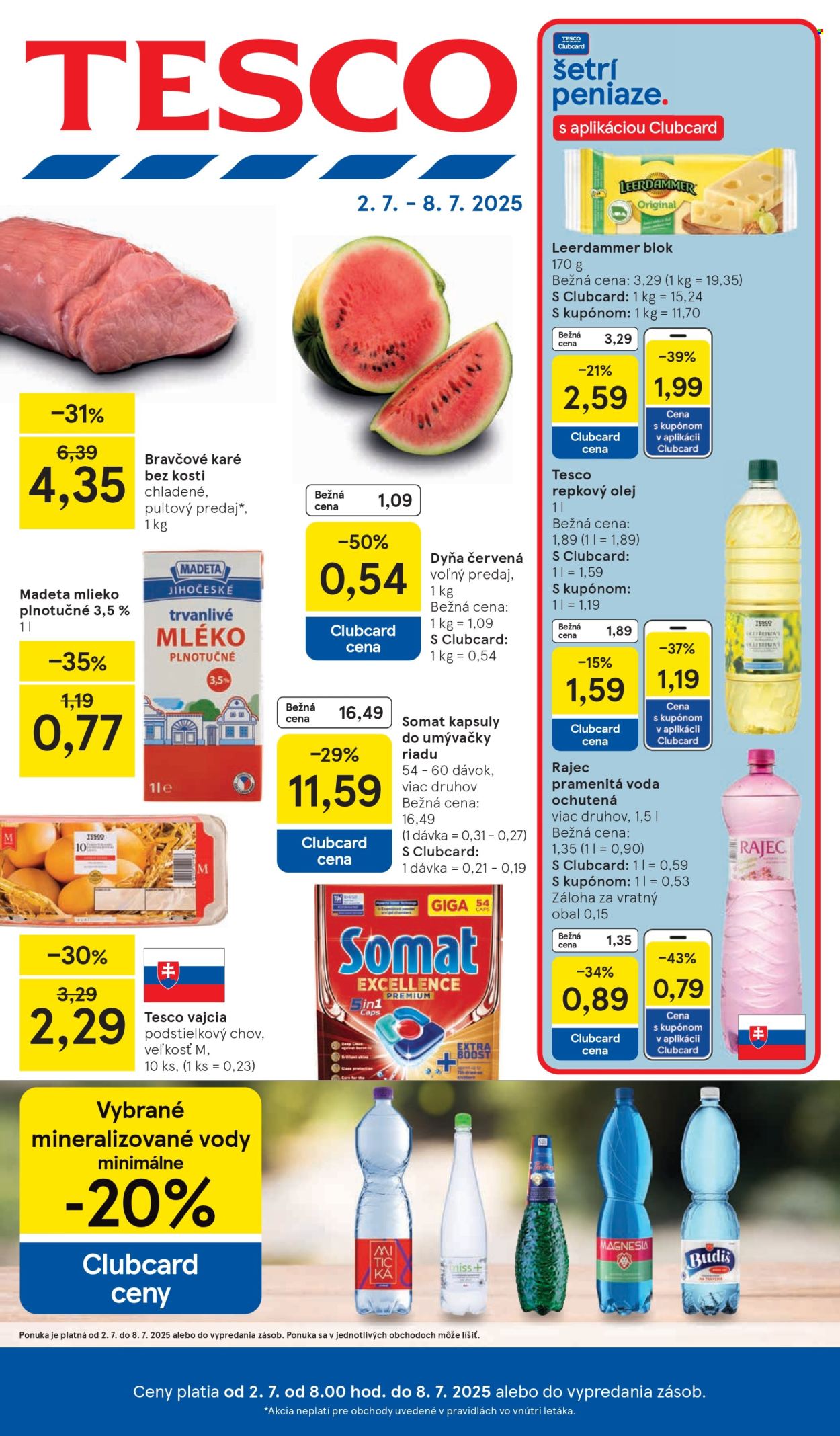 Leták TESCO - 2.7.2025 - 8.7.2025. Strana 1