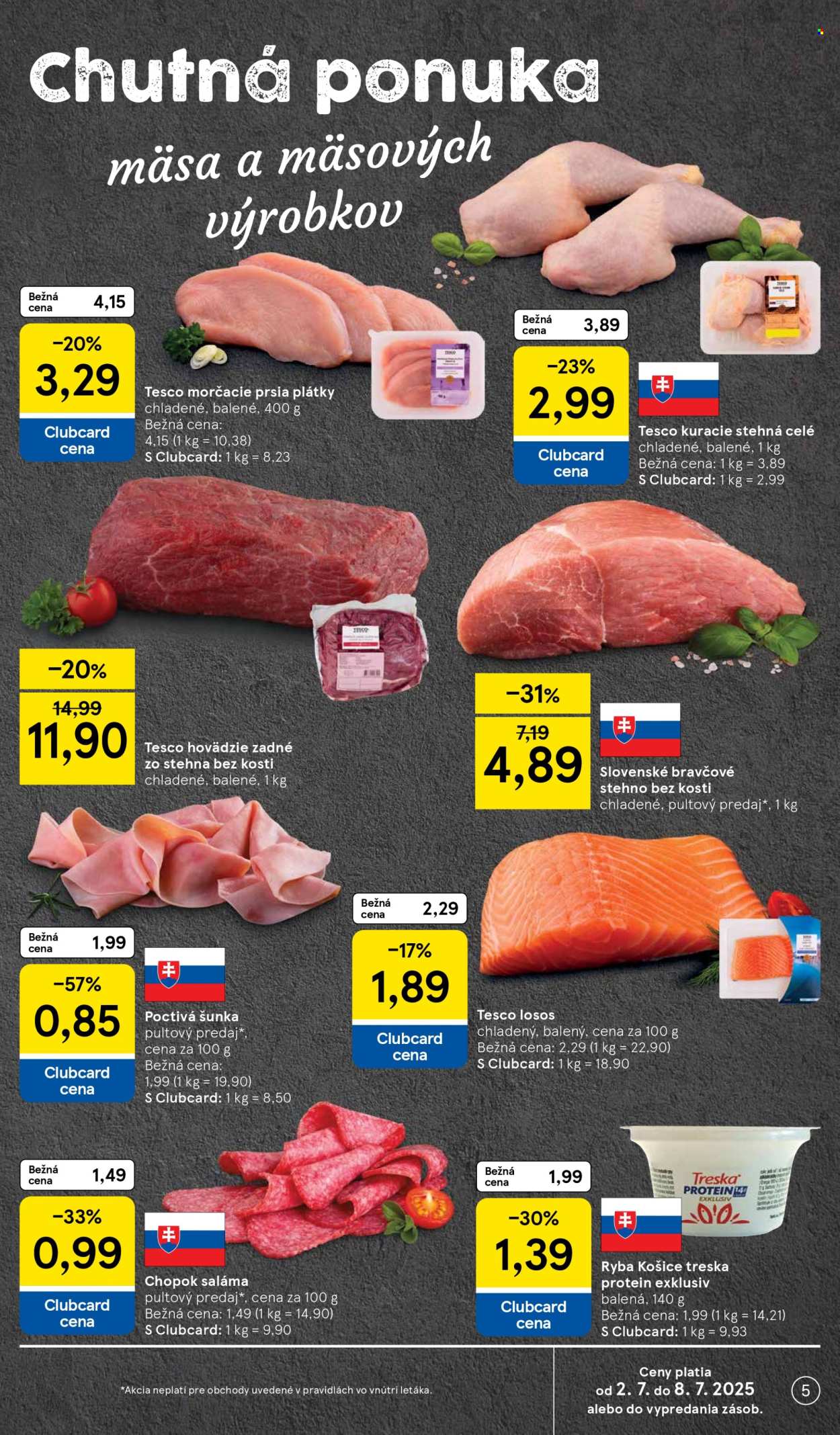 Leták TESCO - 2.7.2025 - 8.7.2025. Strana 5