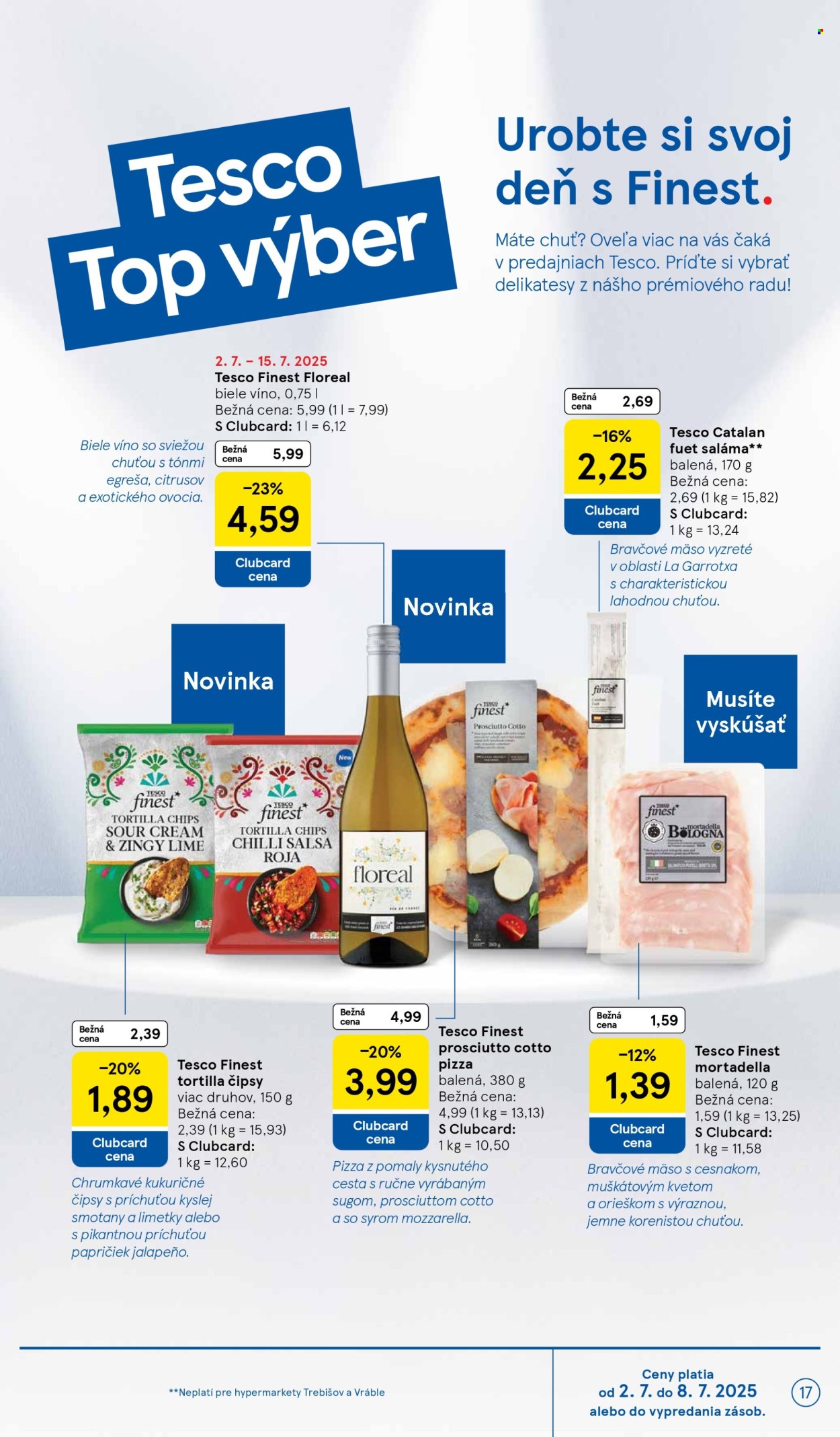 Leták TESCO - 2.7.2025 - 8.7.2025. Strana 17