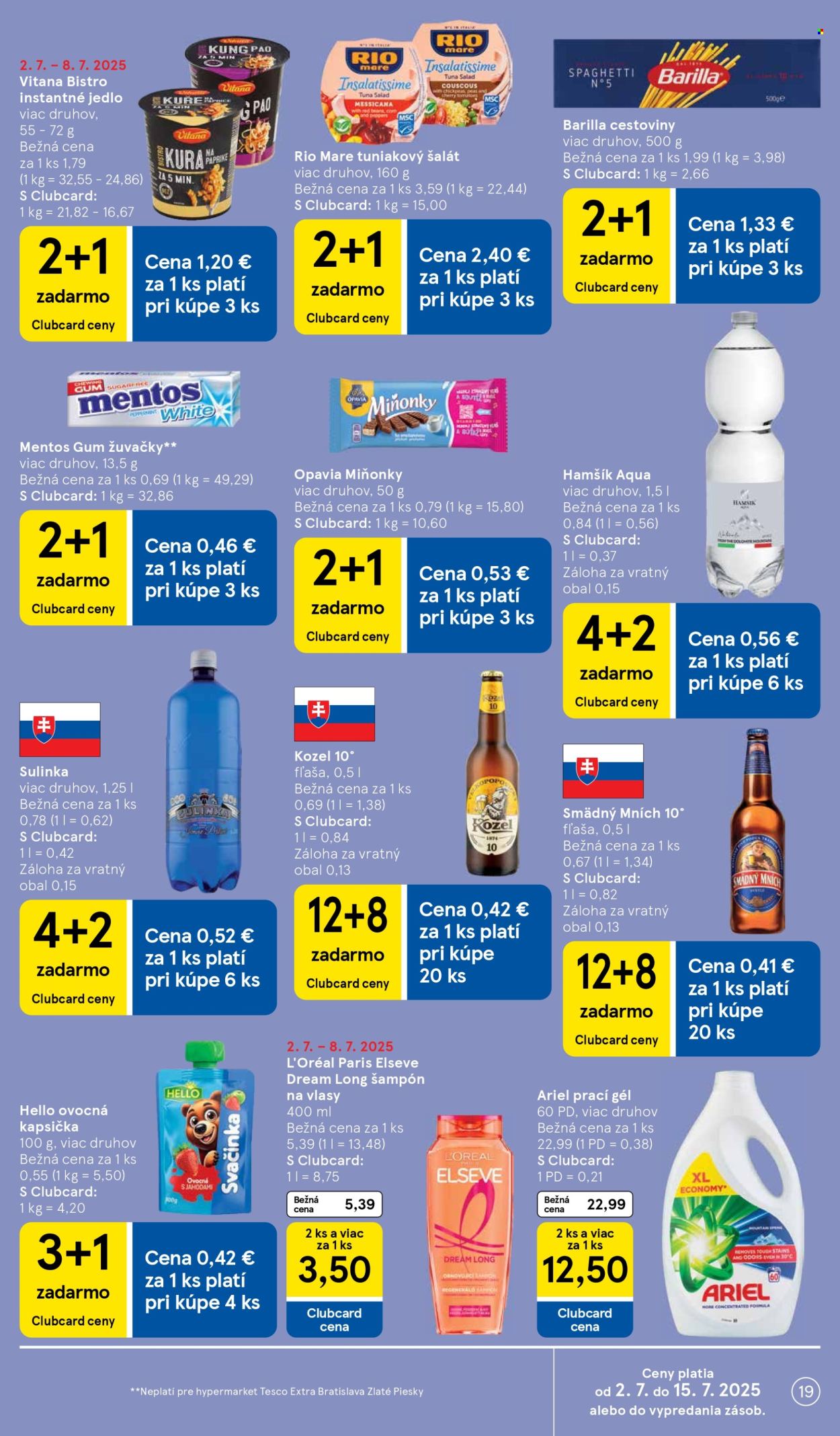 Leták TESCO - 2.7.2025 - 8.7.2025. Strana 19