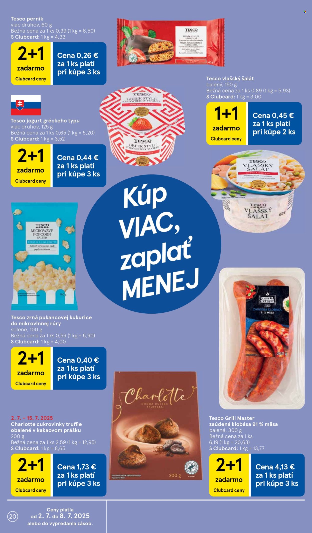 Leták TESCO - 2.7.2025 - 8.7.2025. Strana 20