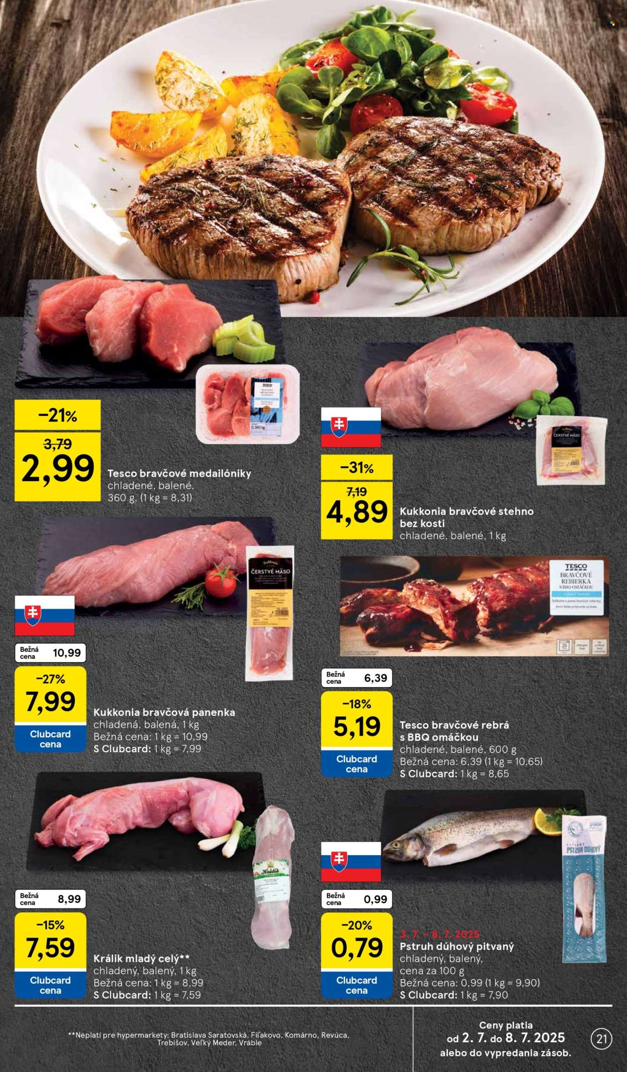 Leták TESCO - 2.7.2025 - 8.7.2025. Strana 21