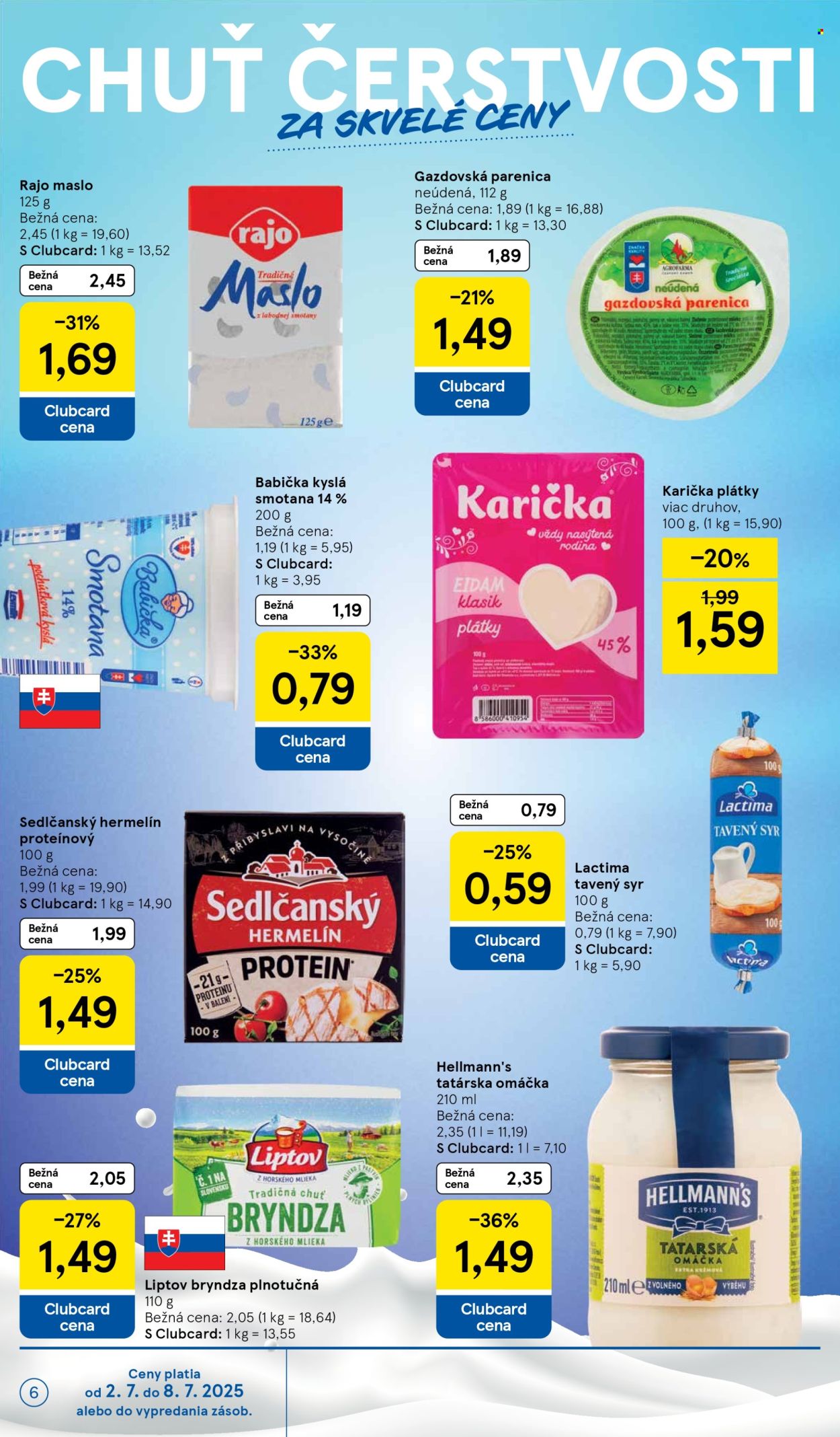 Leták TESCO supermarket - 2.7.2025 - 8.7.2025. Strana 6