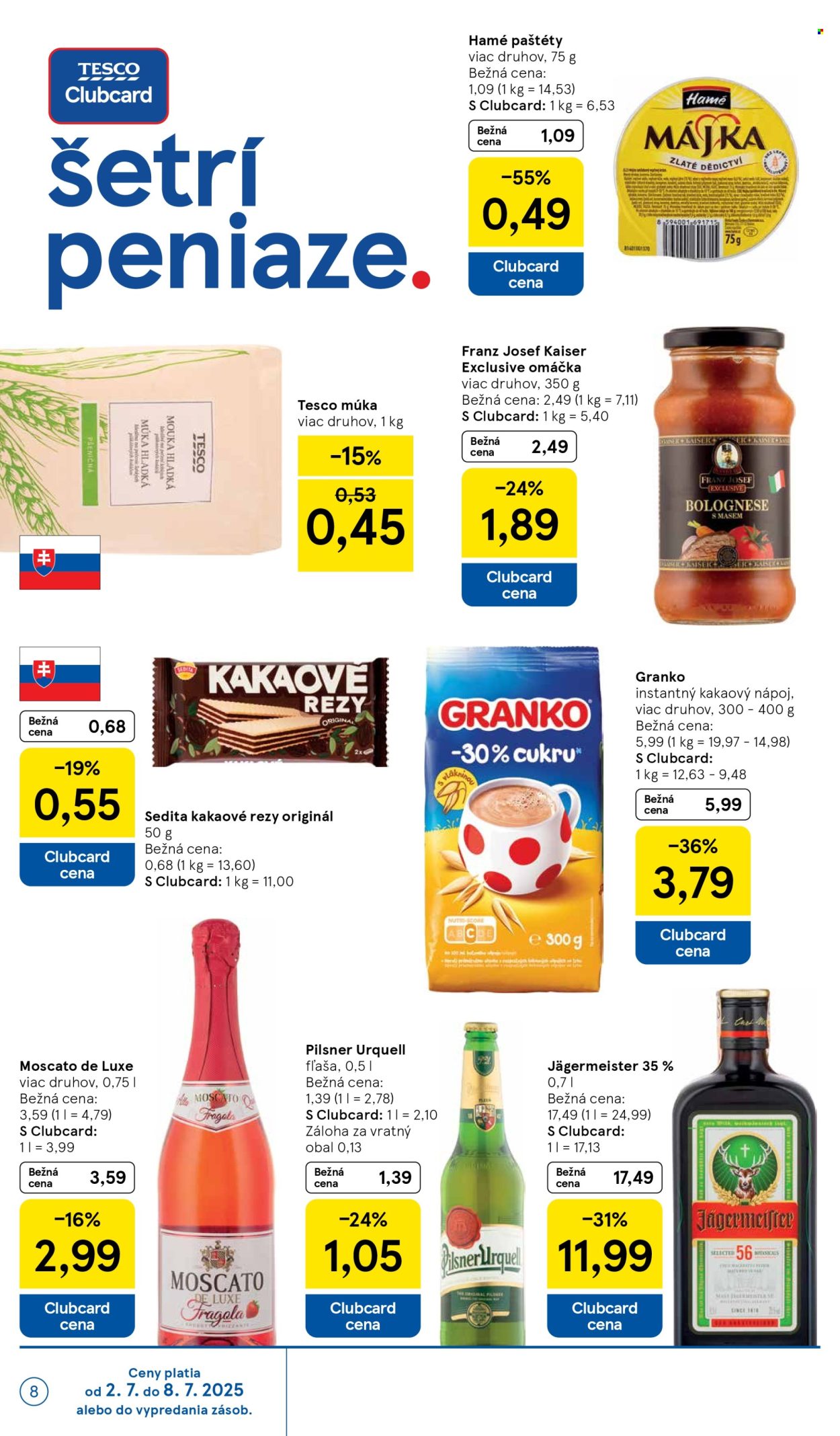 Leták TESCO supermarket - 2.7.2025 - 8.7.2025. Strana 8