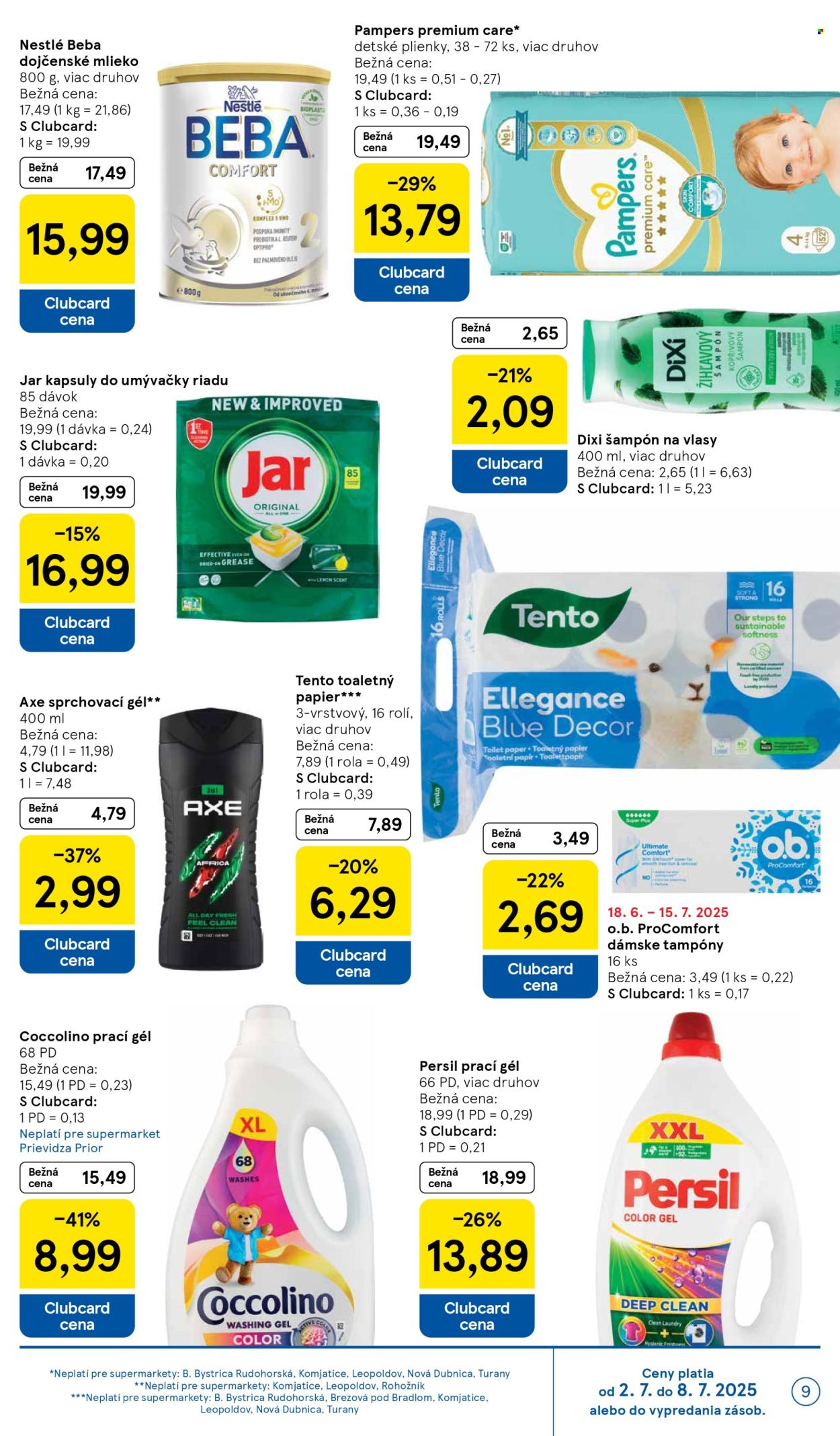 Leták TESCO supermarket - 2.7.2025 - 8.7.2025. Strana 9