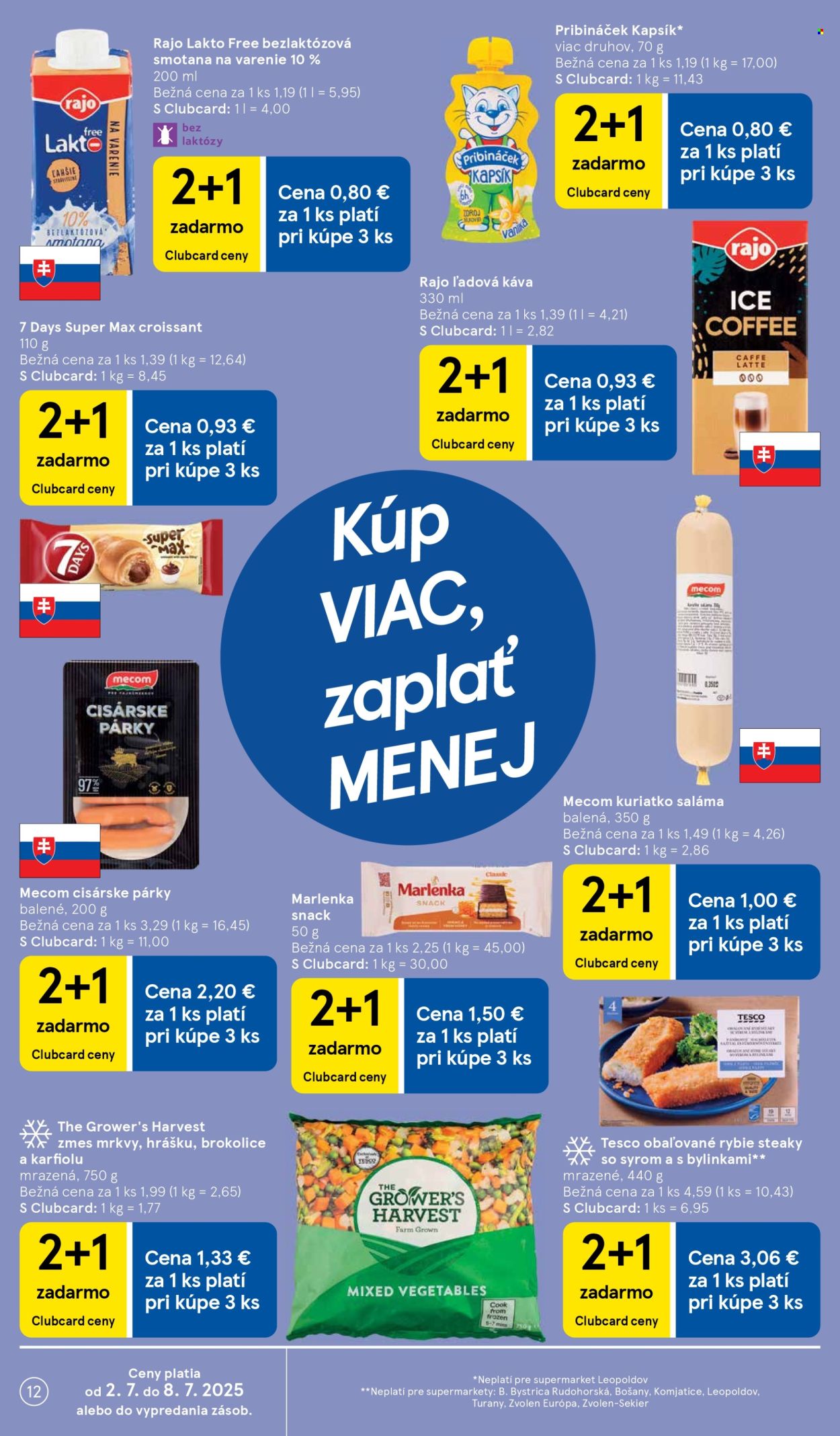 Leták TESCO supermarket - 2.7.2025 - 8.7.2025. Strana 12