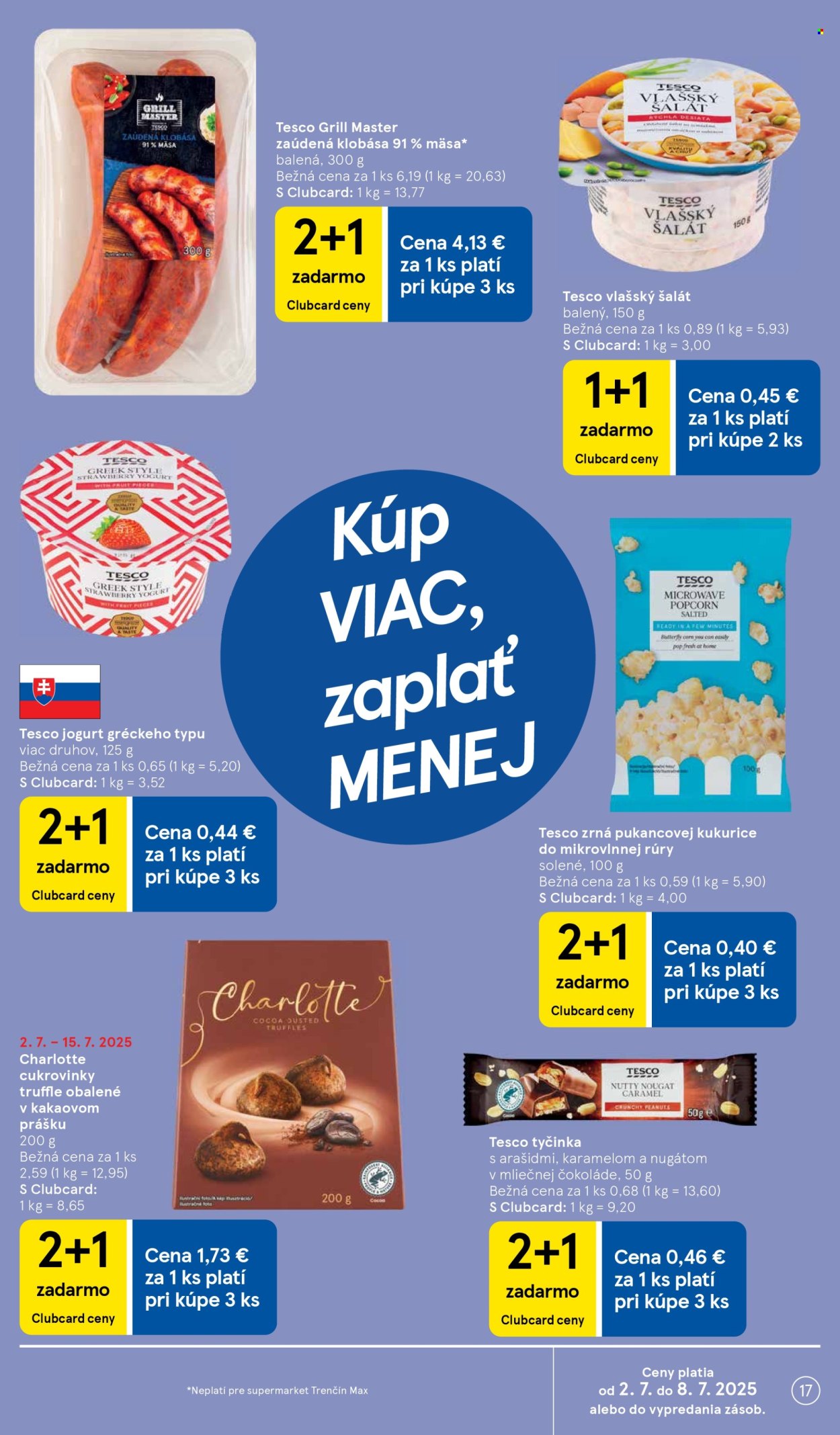 Leták TESCO supermarket - 2.7.2025 - 8.7.2025. Strana 17