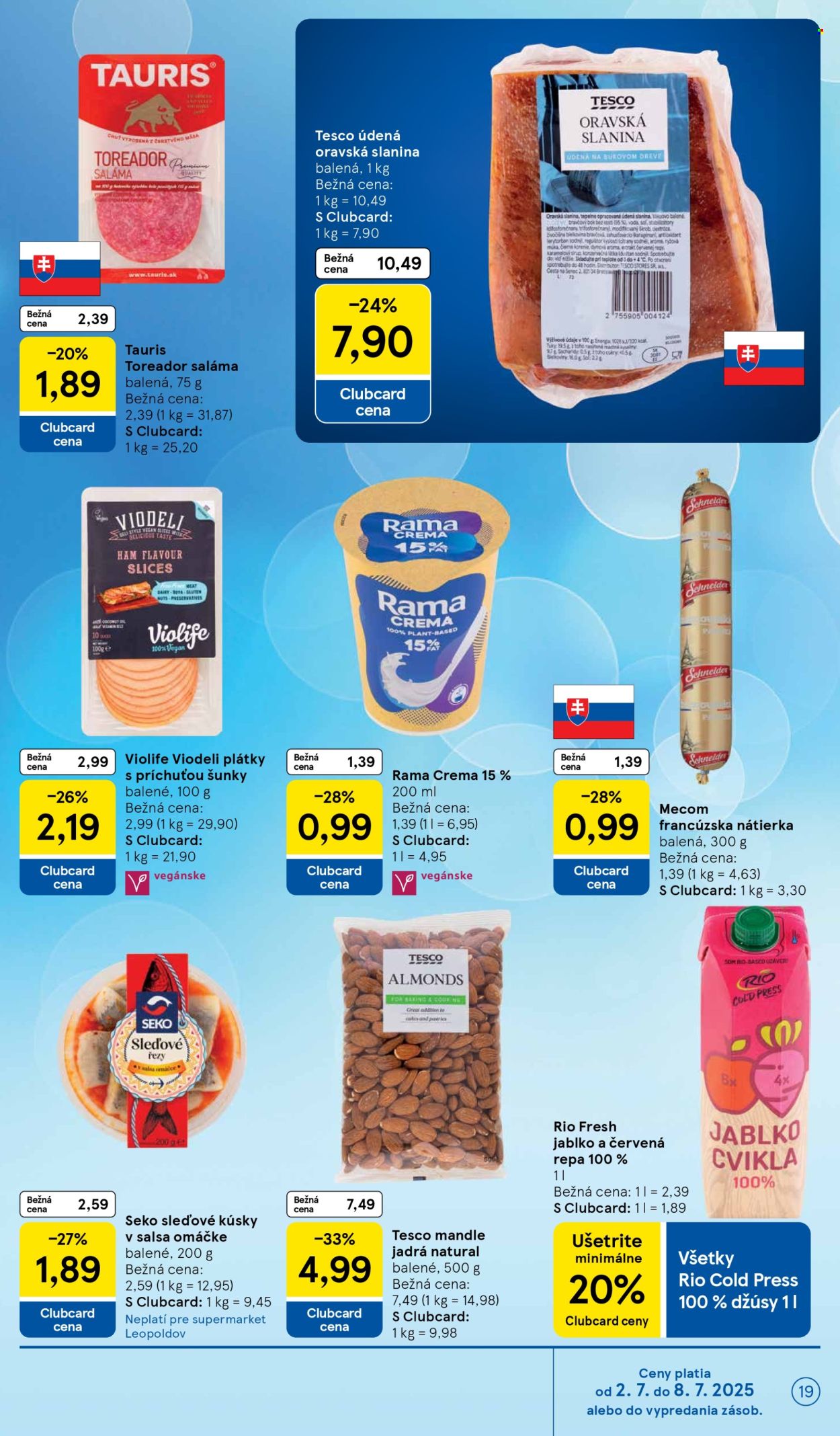 Leták TESCO supermarket - 2.7.2025 - 8.7.2025. Strana 19