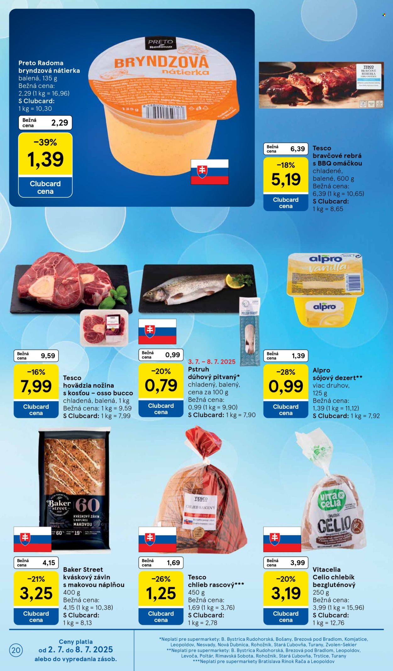 Leták TESCO supermarket - 2.7.2025 - 8.7.2025. Strana 20