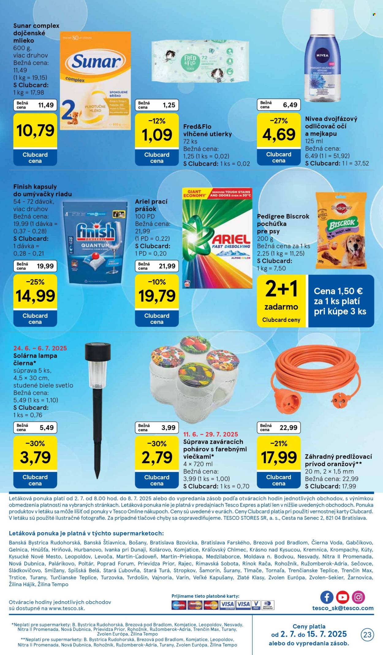Leták TESCO supermarket - 2.7.2025 - 8.7.2025. Strana 23