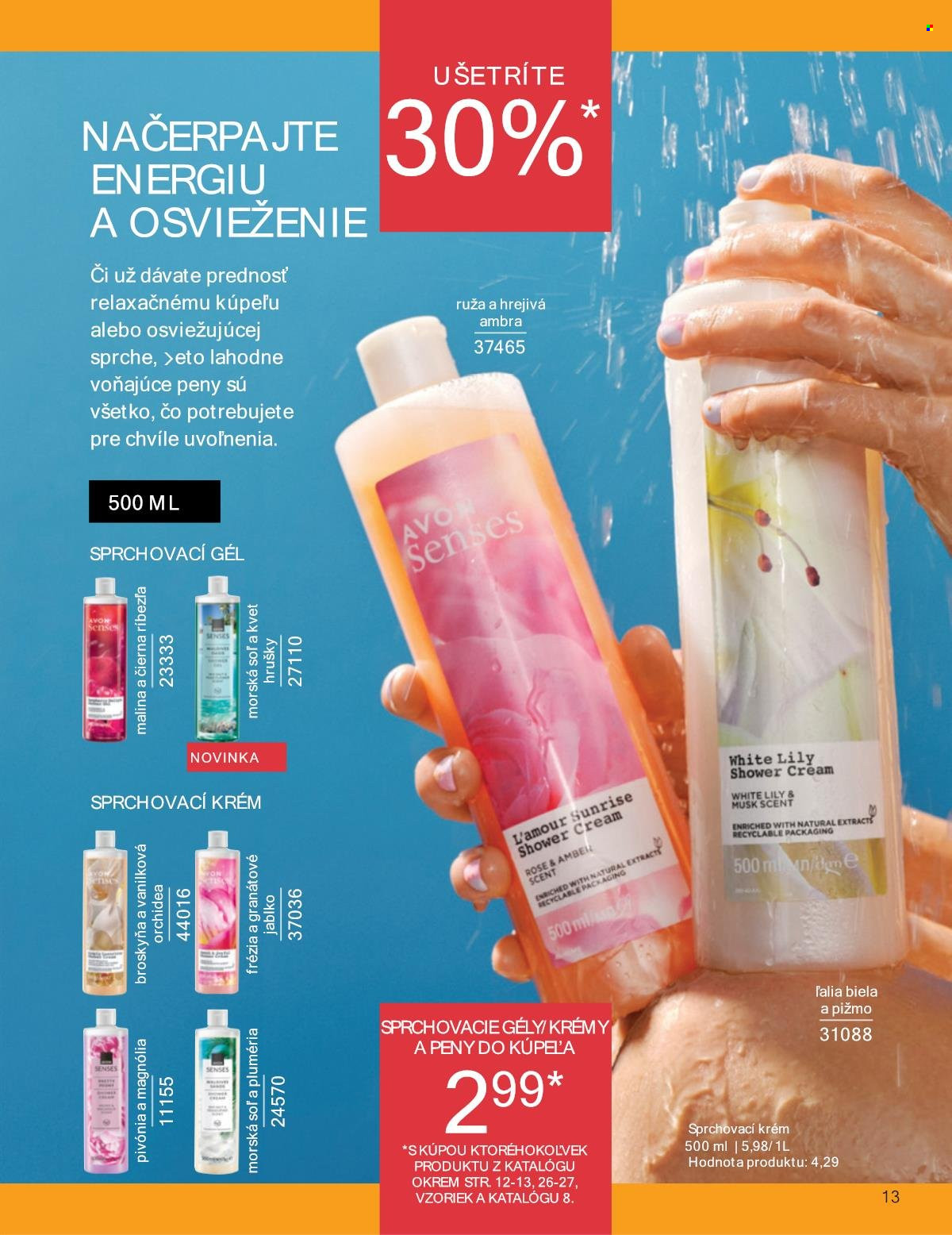 Leták Avon - 1.7.2025 - 31.7.2025. Strana 13