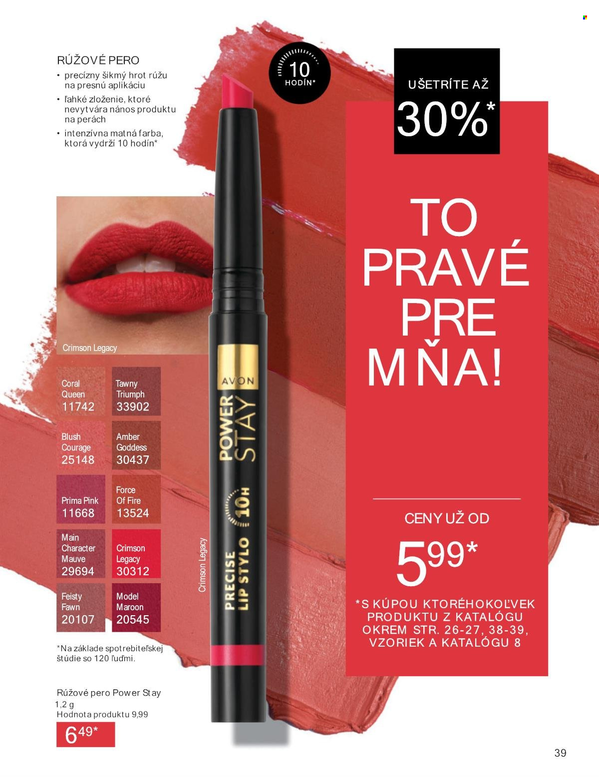 Leták Avon - 1.7.2025 - 31.7.2025. Strana 39