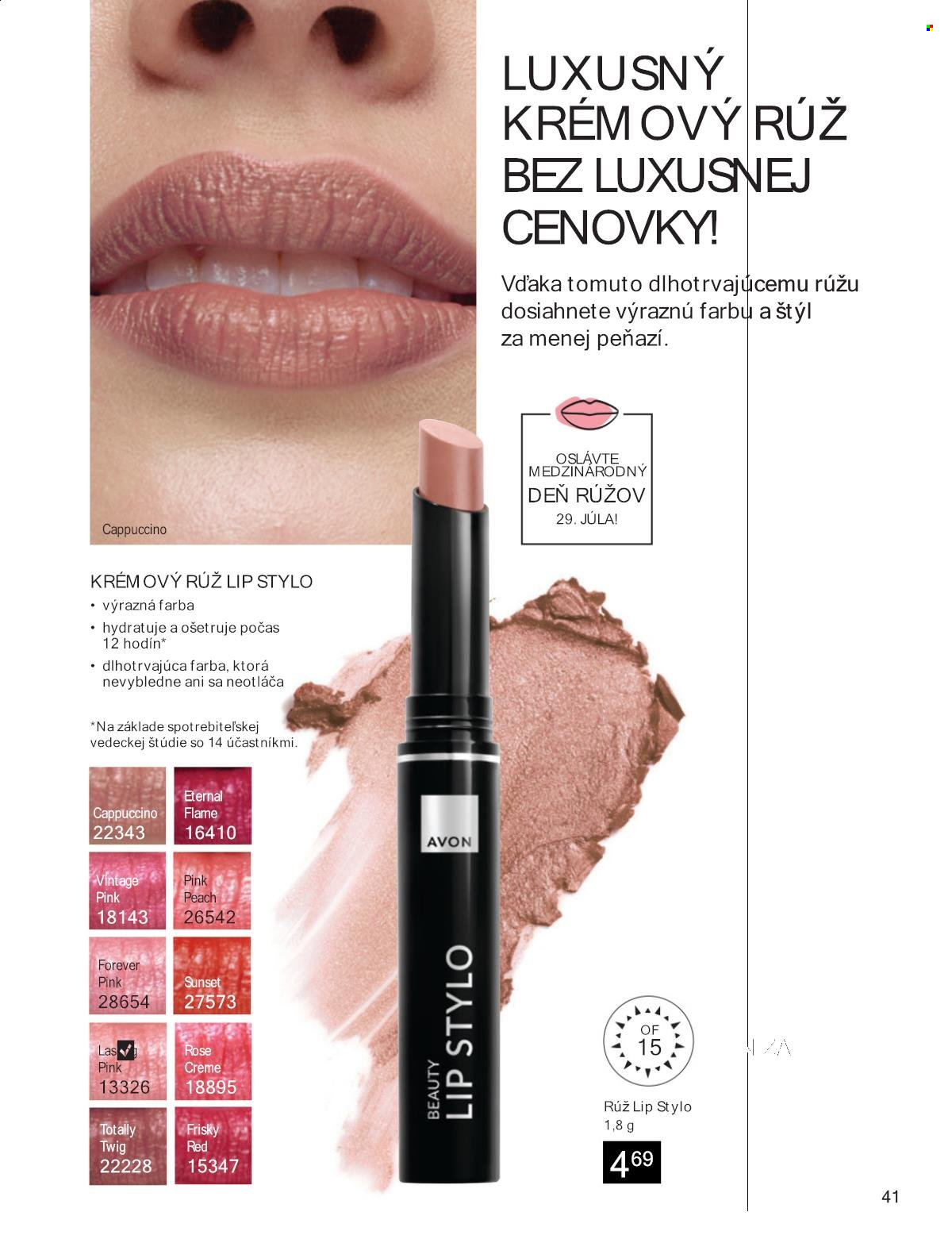 Leták Avon - 1.7.2025 - 31.7.2025. Strana 41