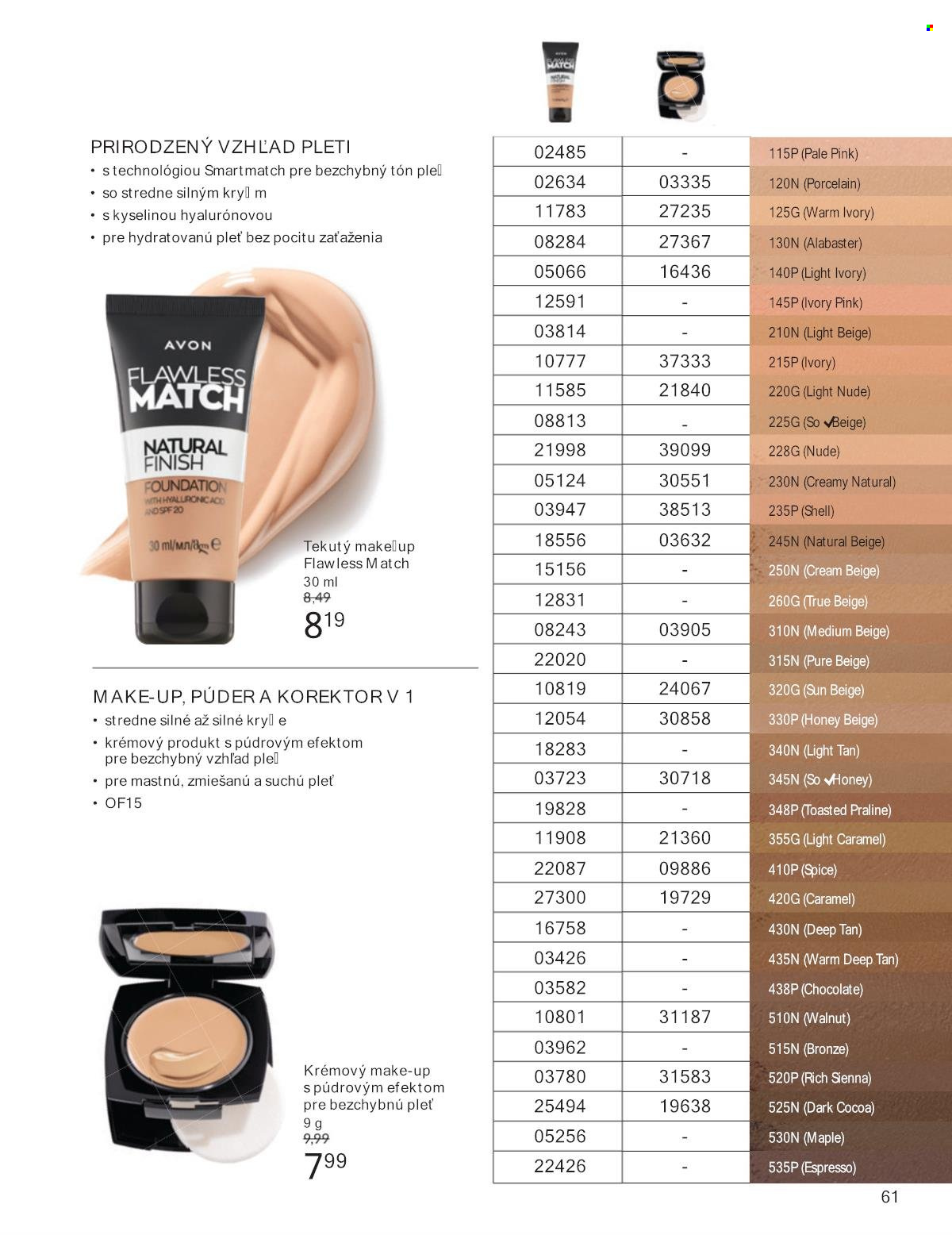 Leták Avon - 1.7.2025 - 31.7.2025. Strana 61