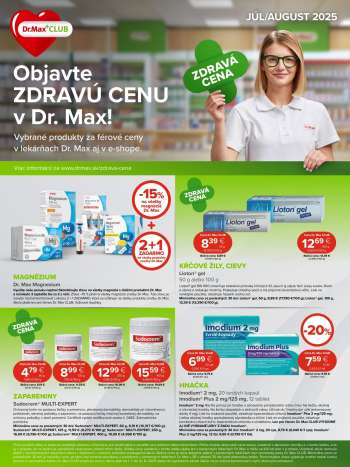 Leták Dr. Max - 1.7.2025 - 31.7.2025.