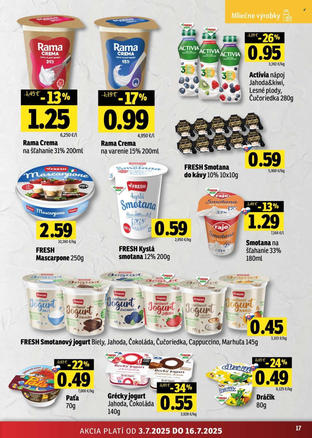 Leták FRESH - 3.7.2025 - 16.7.2025. Strana 17