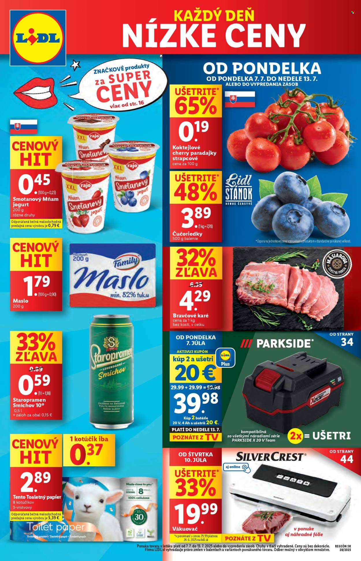 Leták Lidl - 7.7.2025 - 13.7.2025. Strana 1