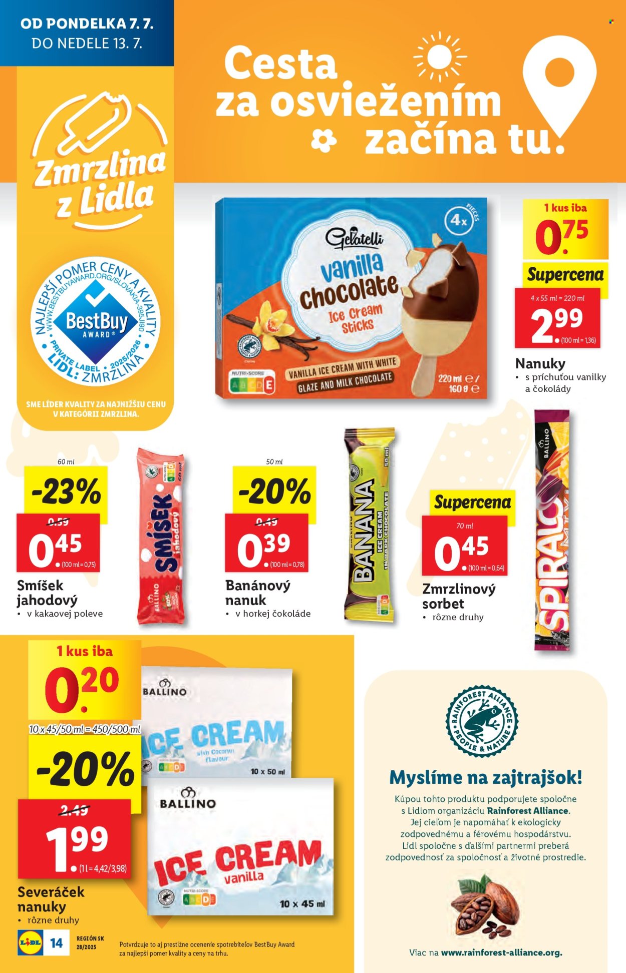 Leták Lidl - 7.7.2025 - 13.7.2025. Strana 14