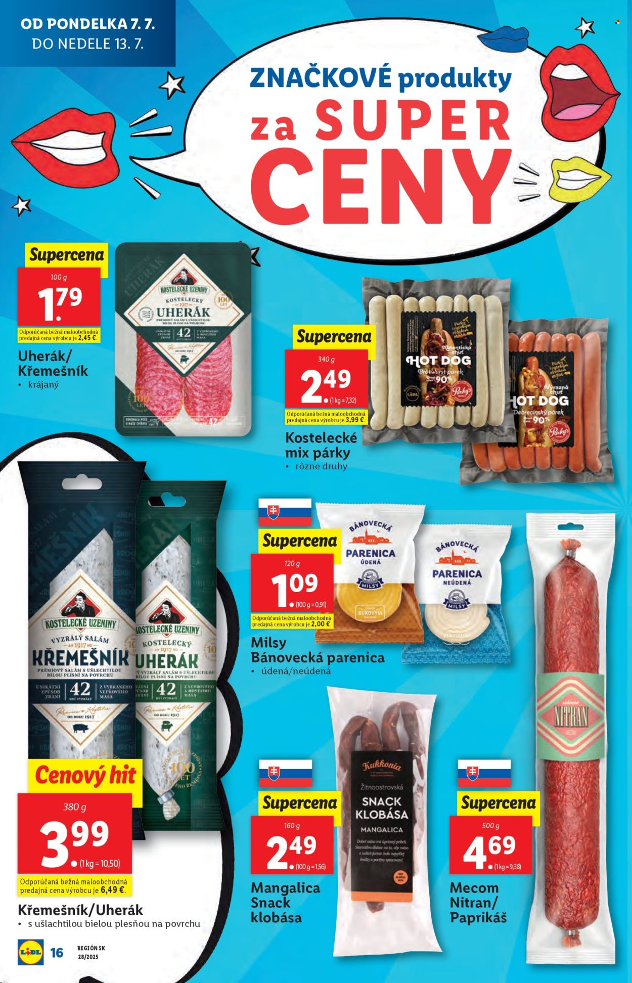 Leták Lidl - 7.7.2025 - 13.7.2025. Strana 16