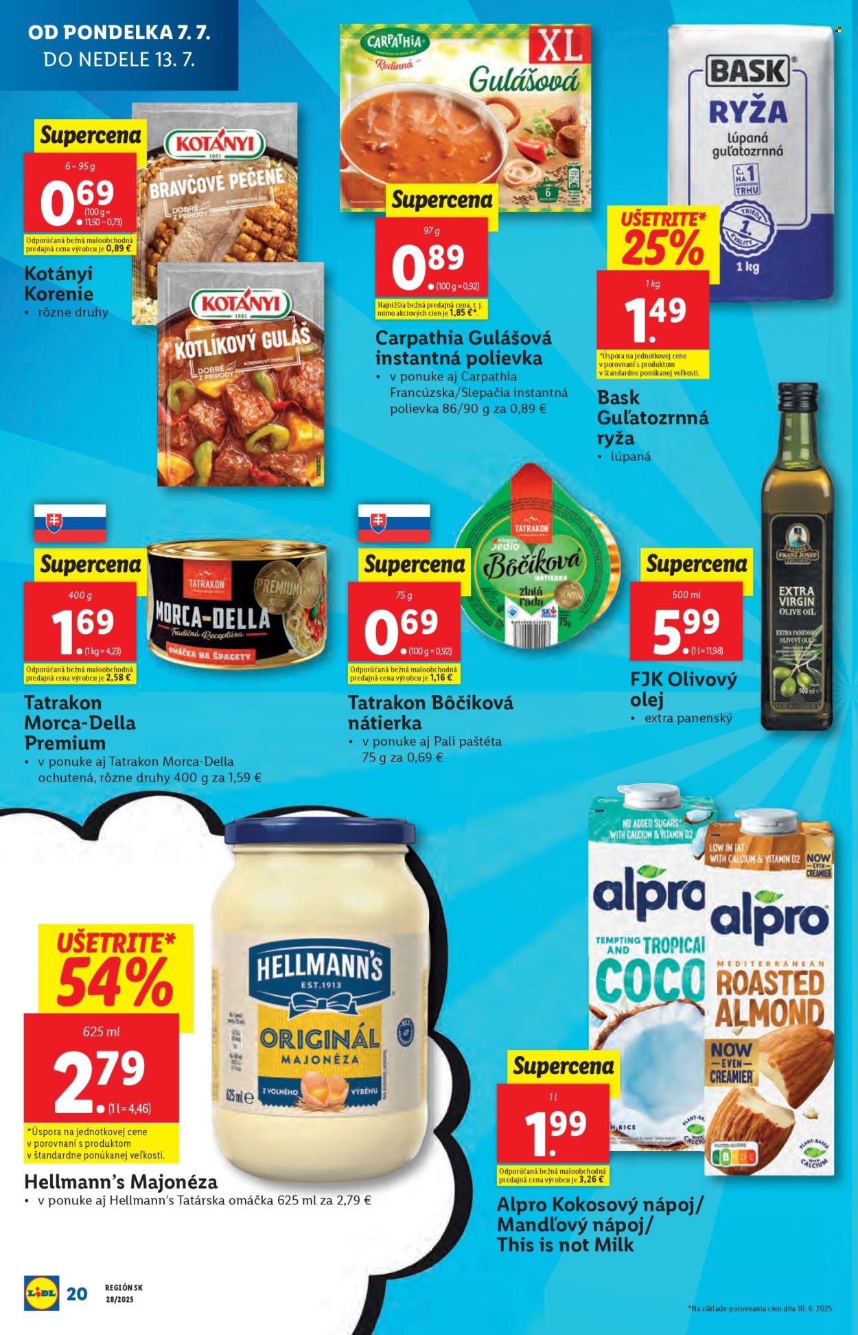 Leták Lidl - 7.7.2025 - 13.7.2025. Strana 20