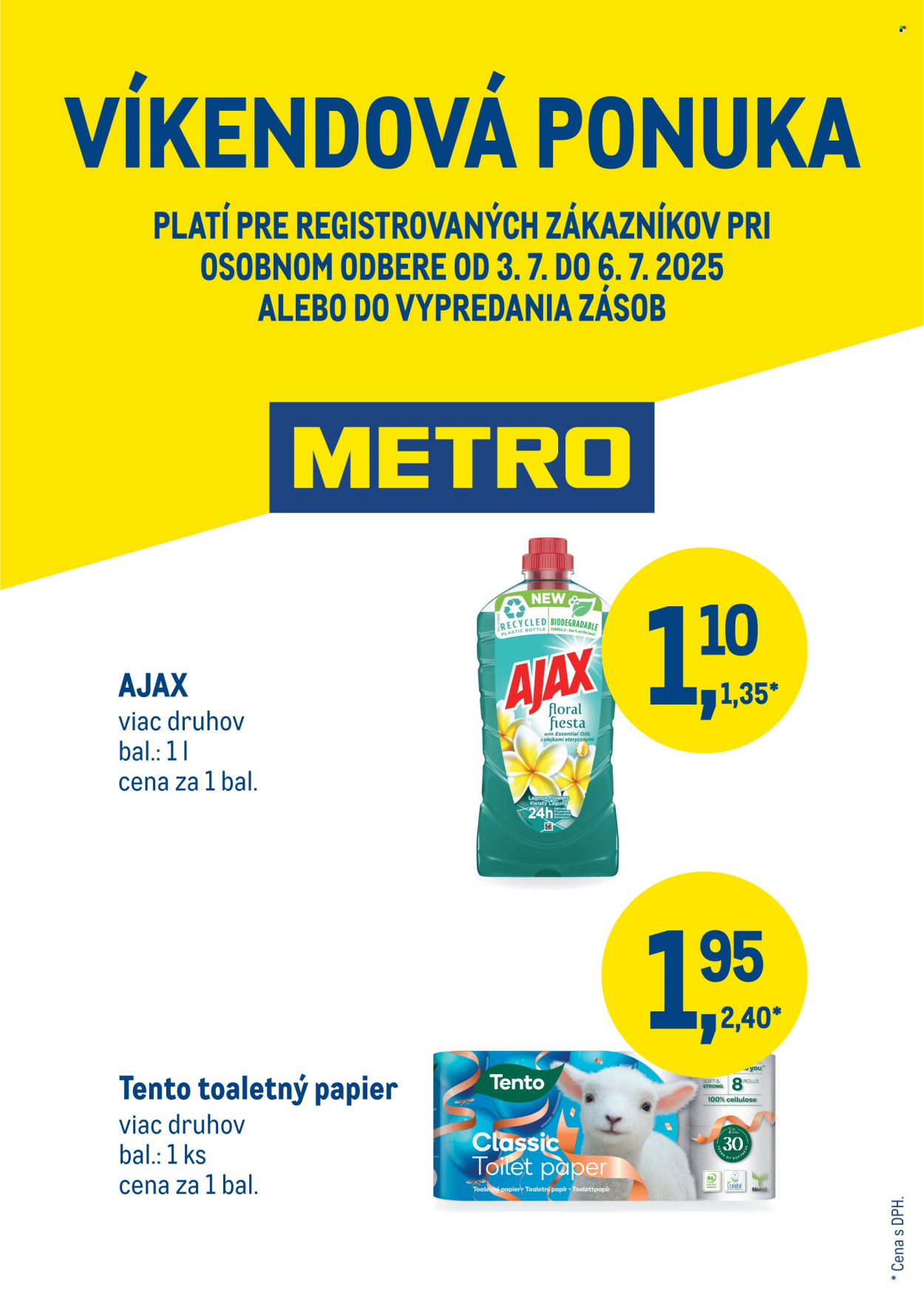 Leták Metro - 3.7.2025 - 6.7.2025. Strana 1