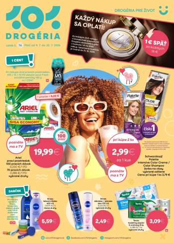 Leták 101 Drogerie - 9.7.2025 - 22.7.2025.