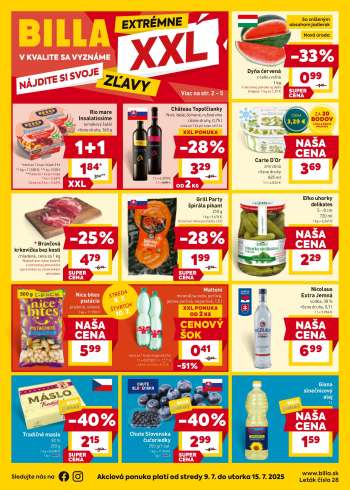Leták Billa - 9.7.2025 - 15.7.2025.