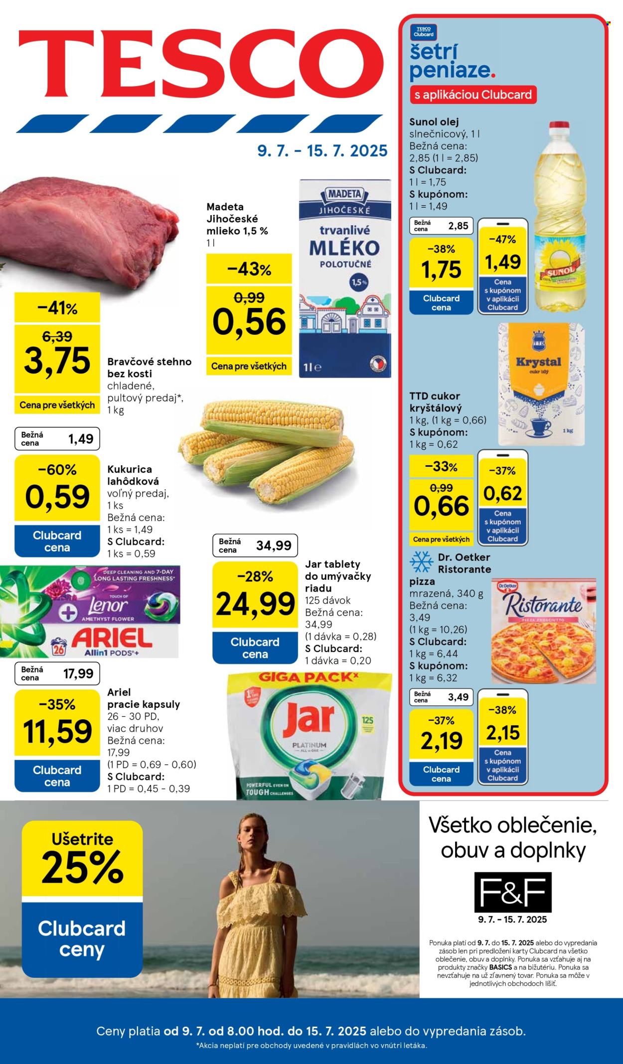 Leták TESCO - 9.7.2025 - 15.7.2025. Strana 1