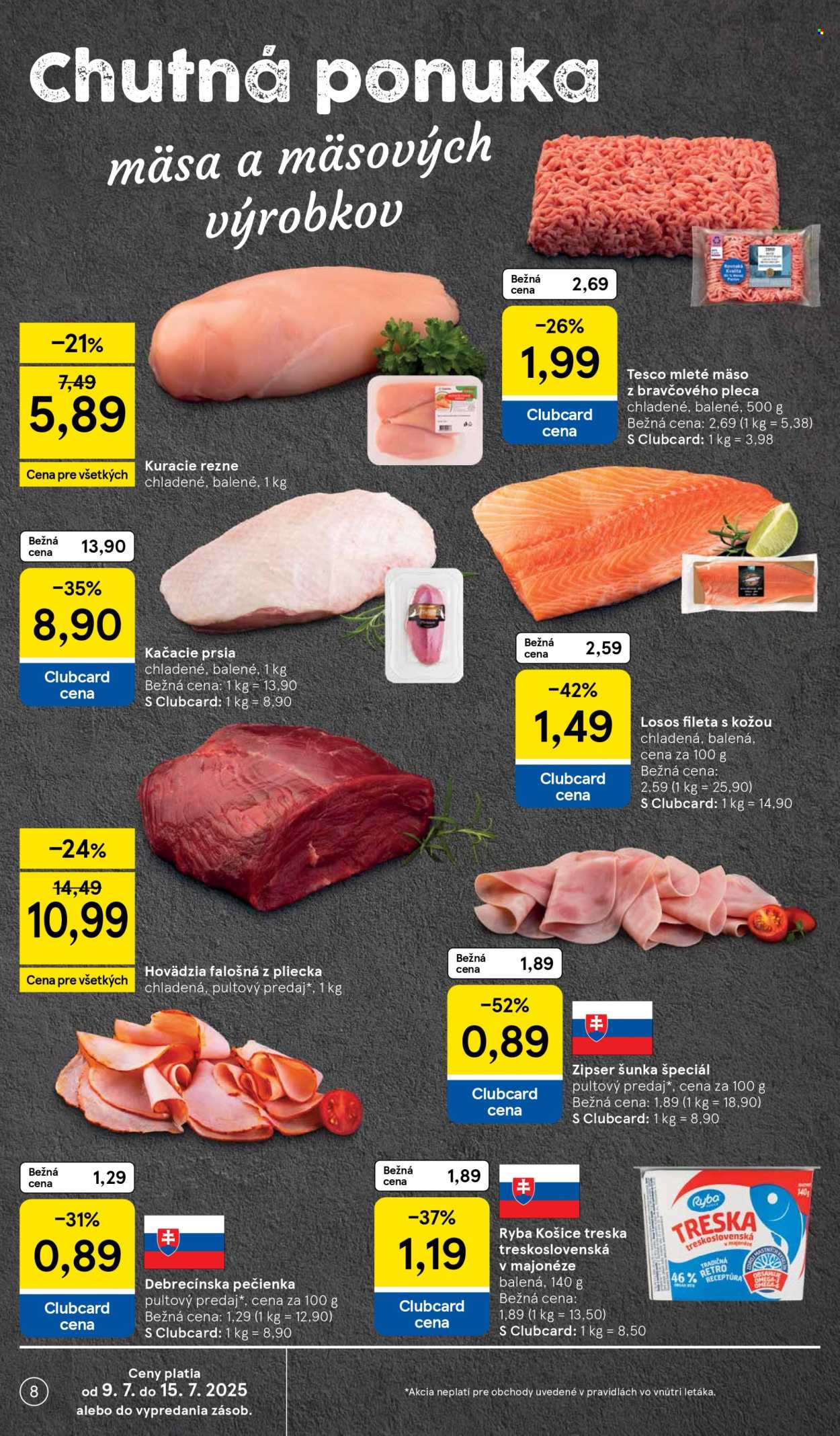 Leták TESCO - 9.7.2025 - 15.7.2025. Strana 8