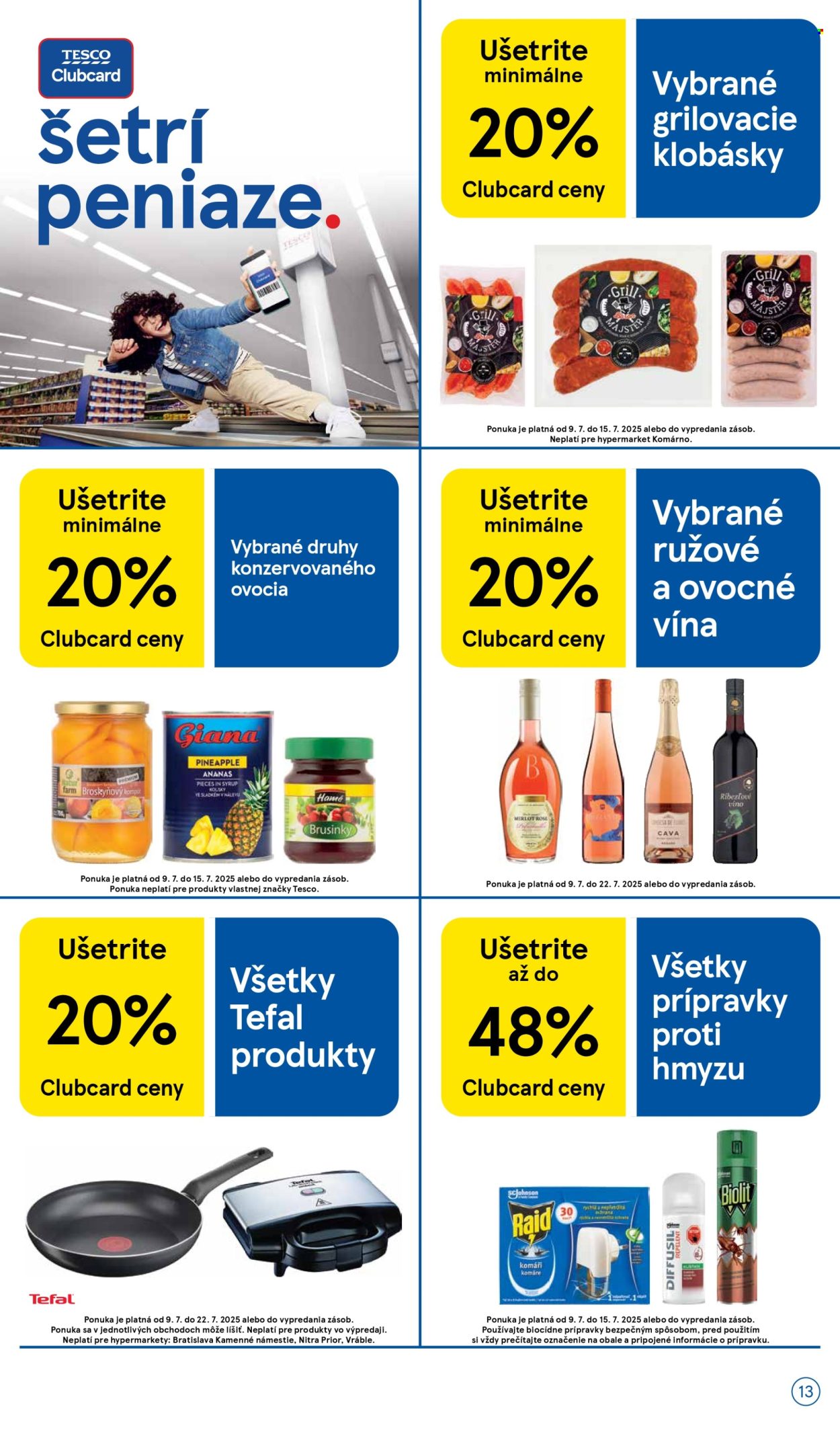 Leták TESCO - 9.7.2025 - 15.7.2025. Strana 13