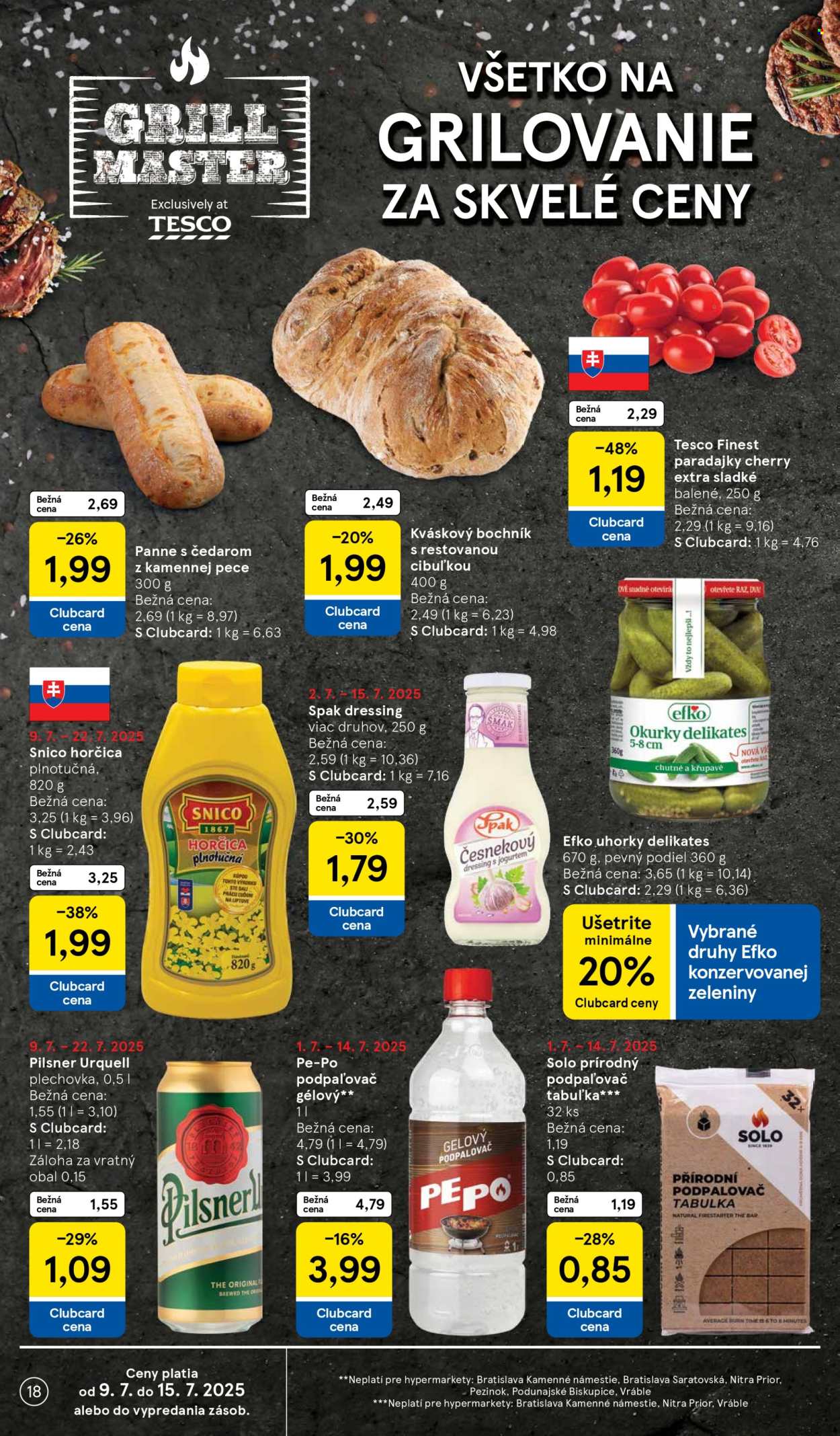 Leták TESCO - 9.7.2025 - 15.7.2025. Strana 18