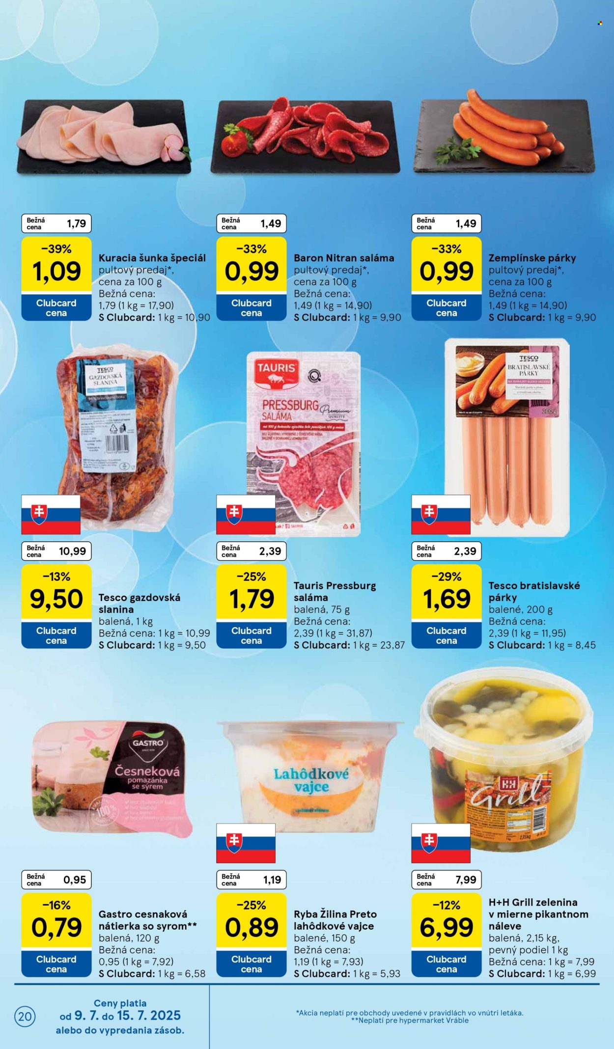 Leták TESCO - 9.7.2025 - 15.7.2025. Strana 20